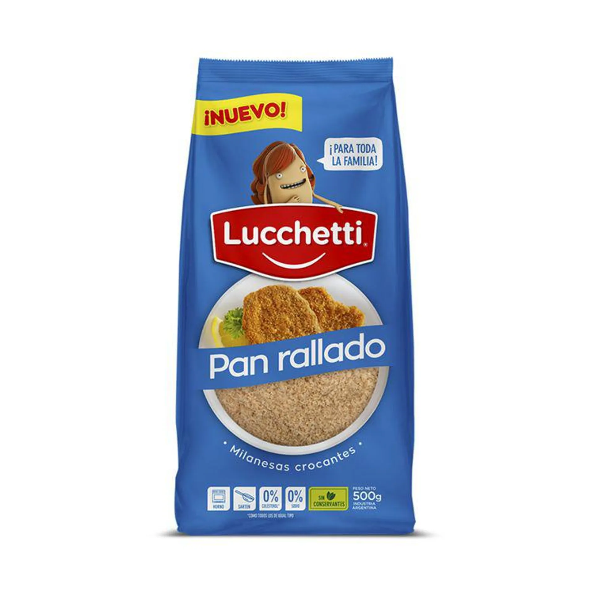 Pan rallado Lucchetti con Harina 500 Gr