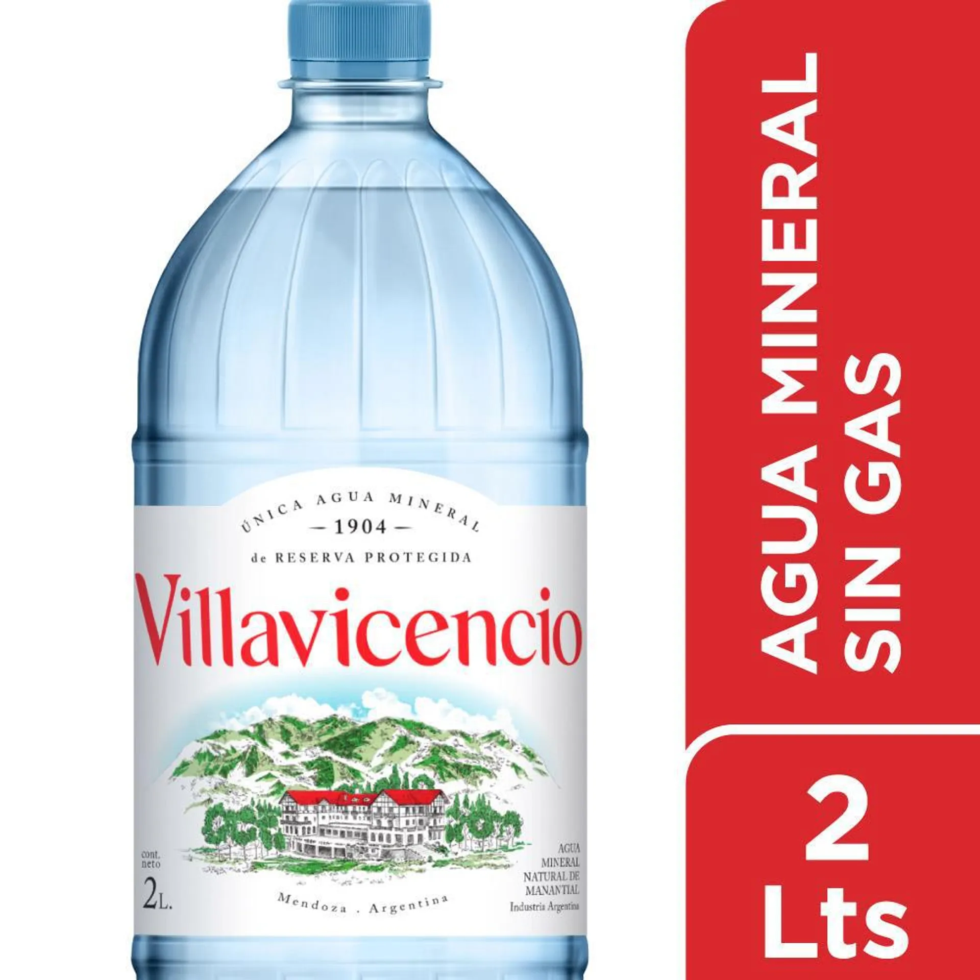 Agua Mineral Natural De Manantial Villavicencio 2 L