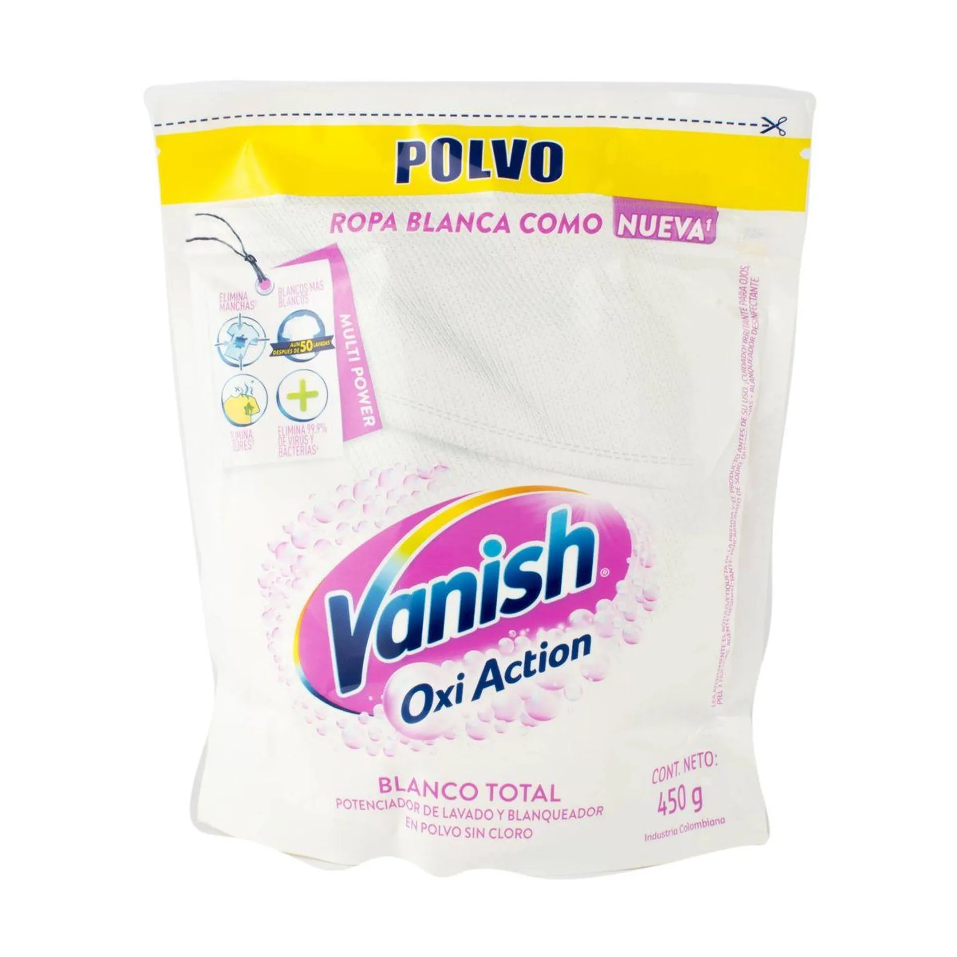 Quitamanchas Vanish Polvo Blanco DP 450g