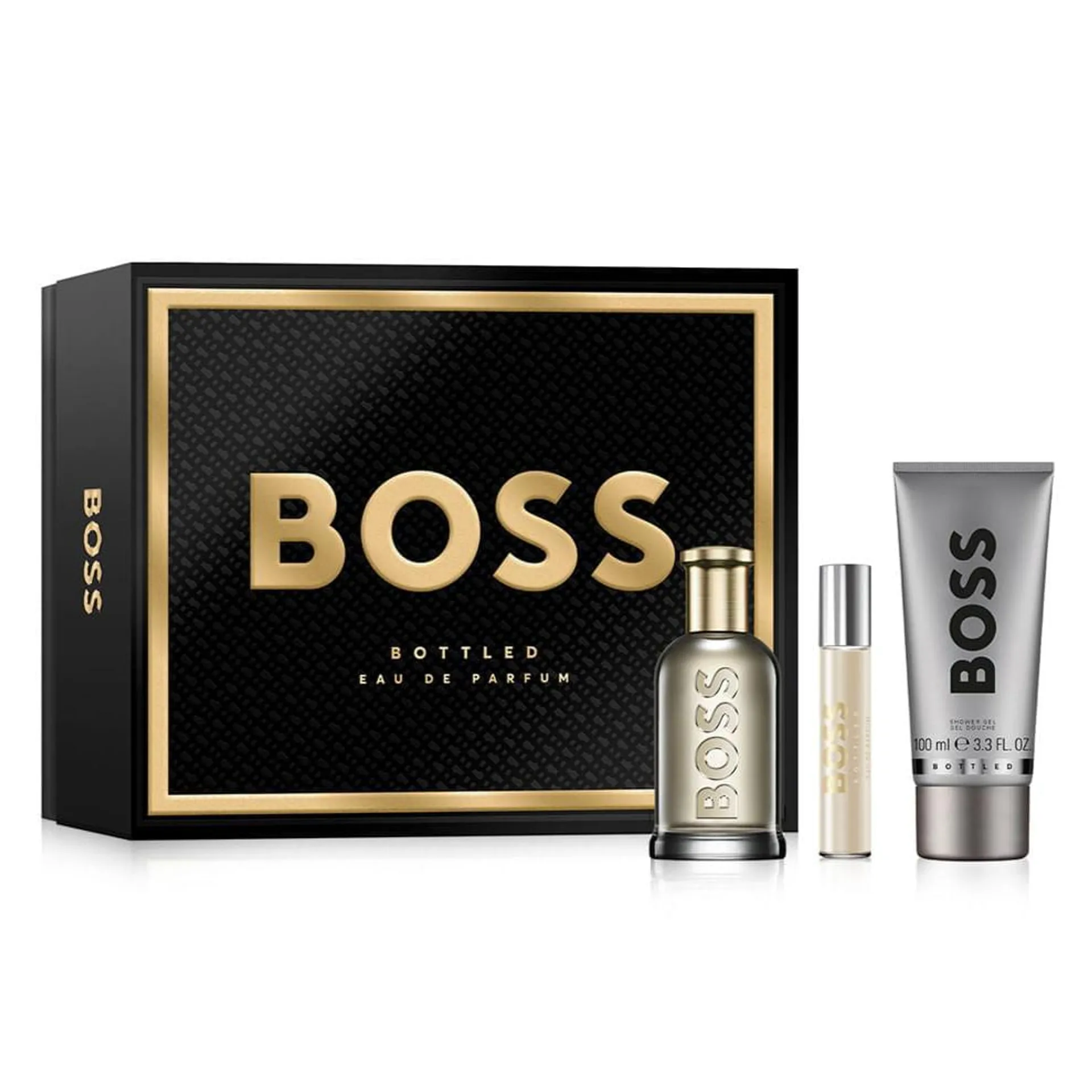 Set Boss Bottled EDP 100 Ml + Shower Gel + Travel Size