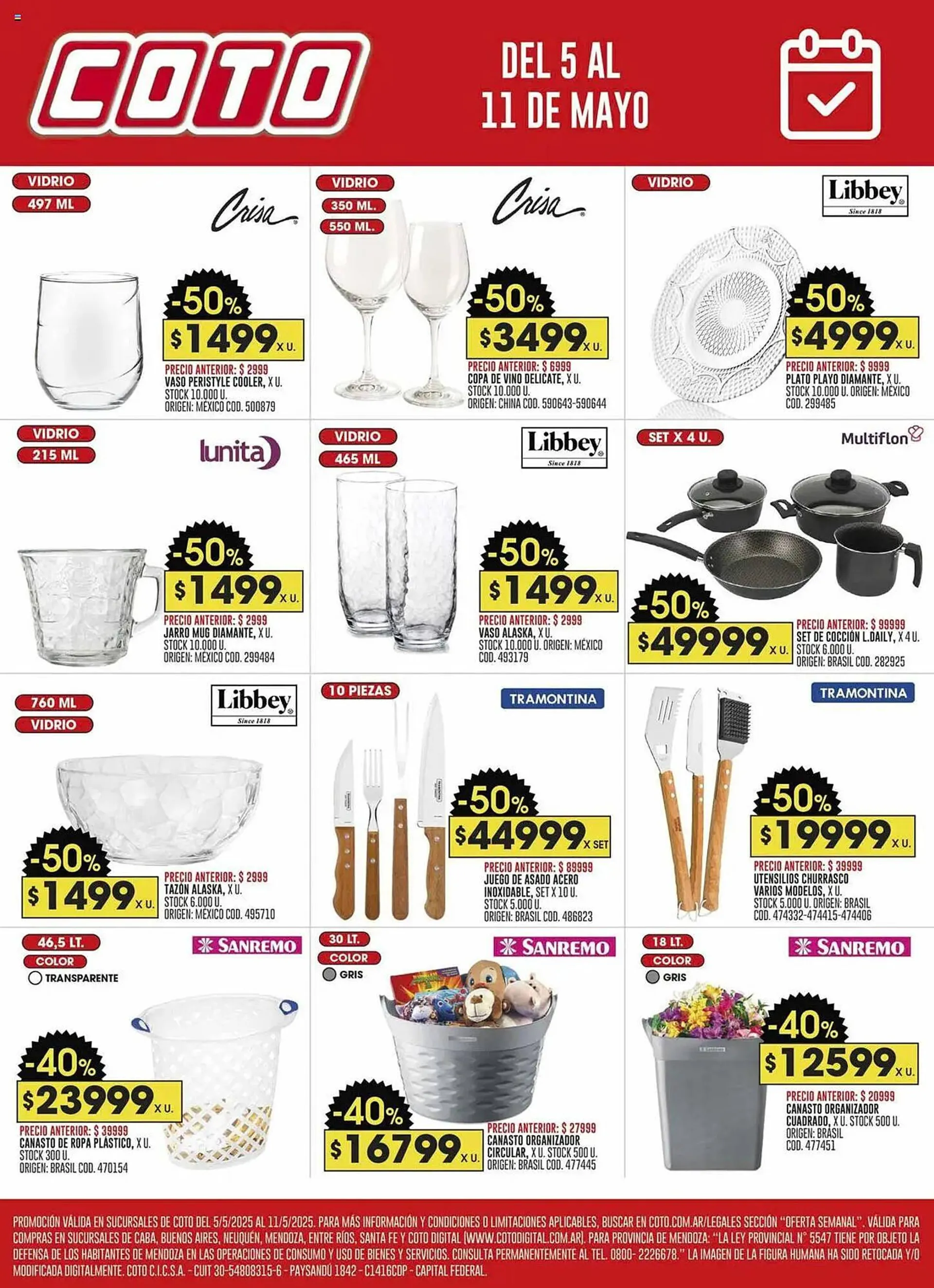 Ofertas de Catálogo Coto 5 de mayo al 11 de mayo 2025 - Página 1 del catálogo
