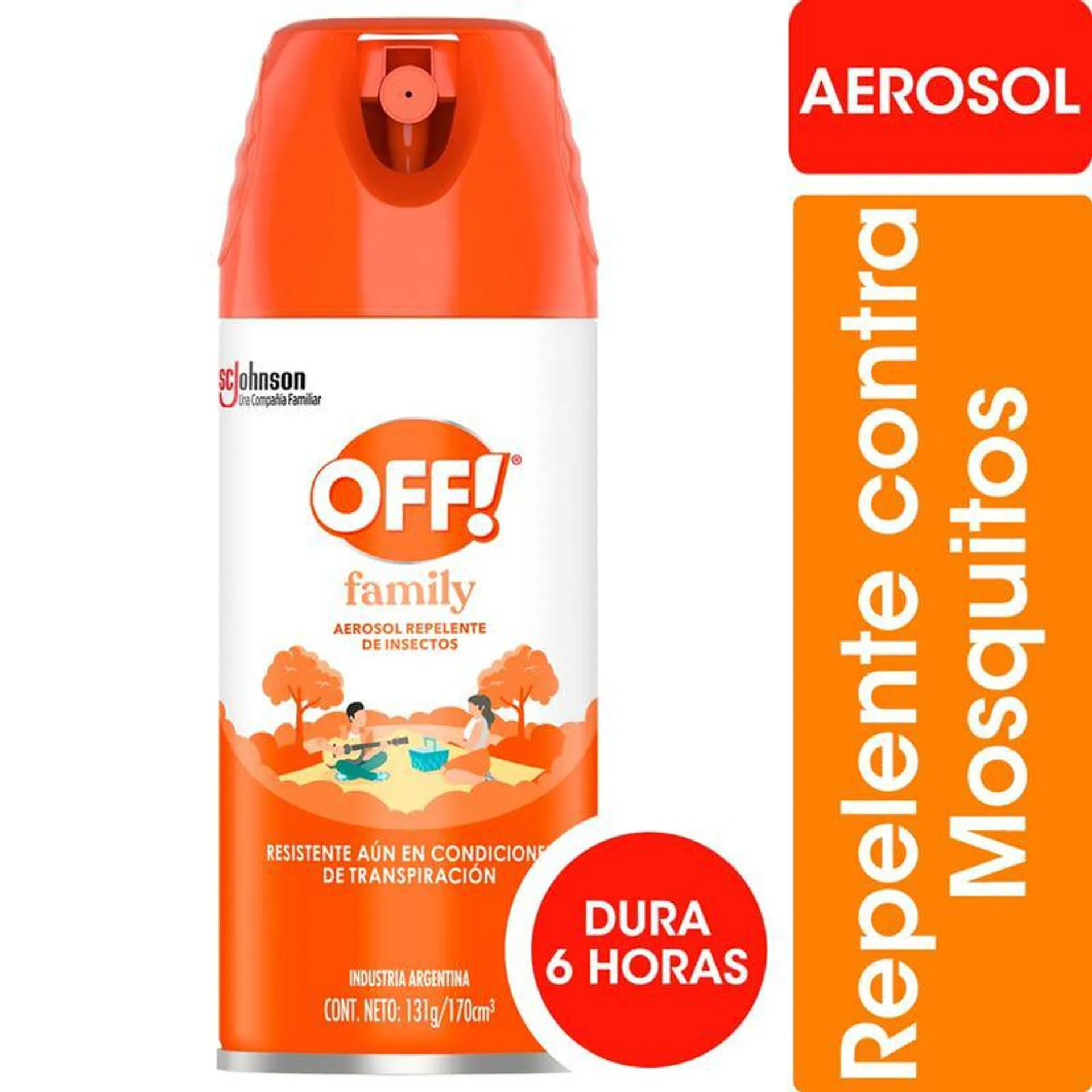 Repelente en Aerosol OFF! Family 170 Ml.