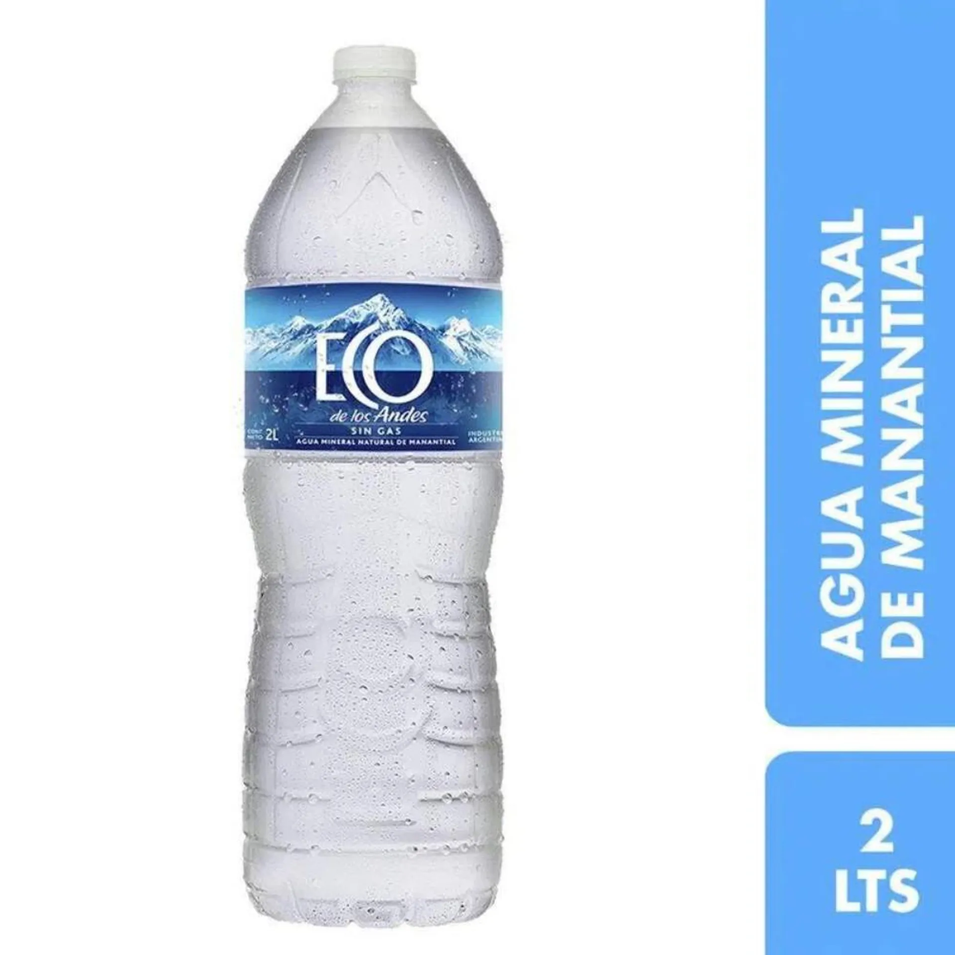 Agua Mineral Natural De Manantial Eco De Los Andes 2 L