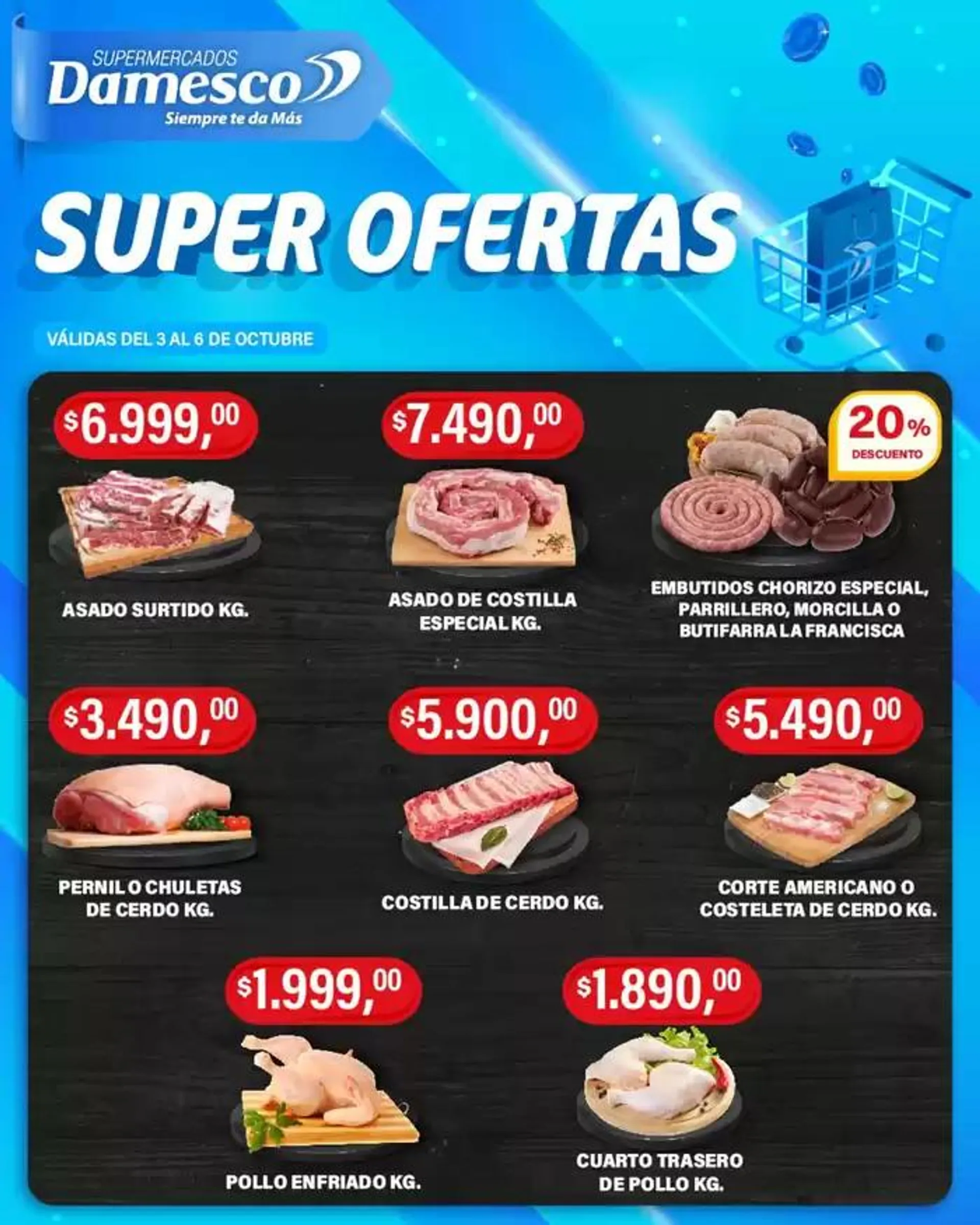 Ofertas de Ofertas Supermercados Damesco 4 de octubre al 18 de octubre 2024 - Página 1 del catálogo