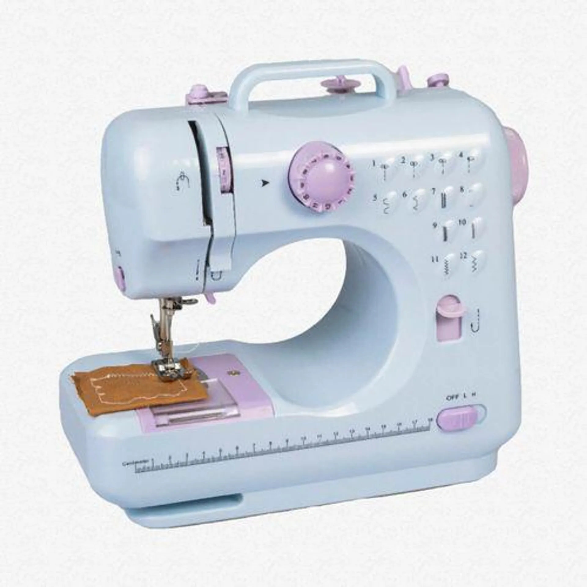 Maquina De Coser Multifuncion Overlock Blanca Con Luz