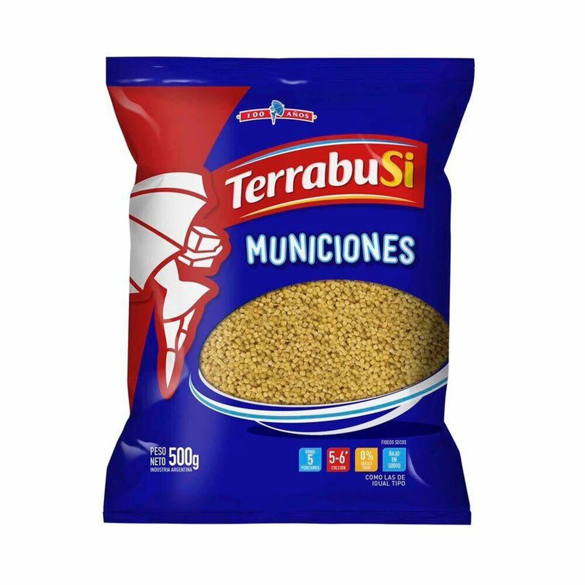 Fideos municiones Terrabusi 500 g.