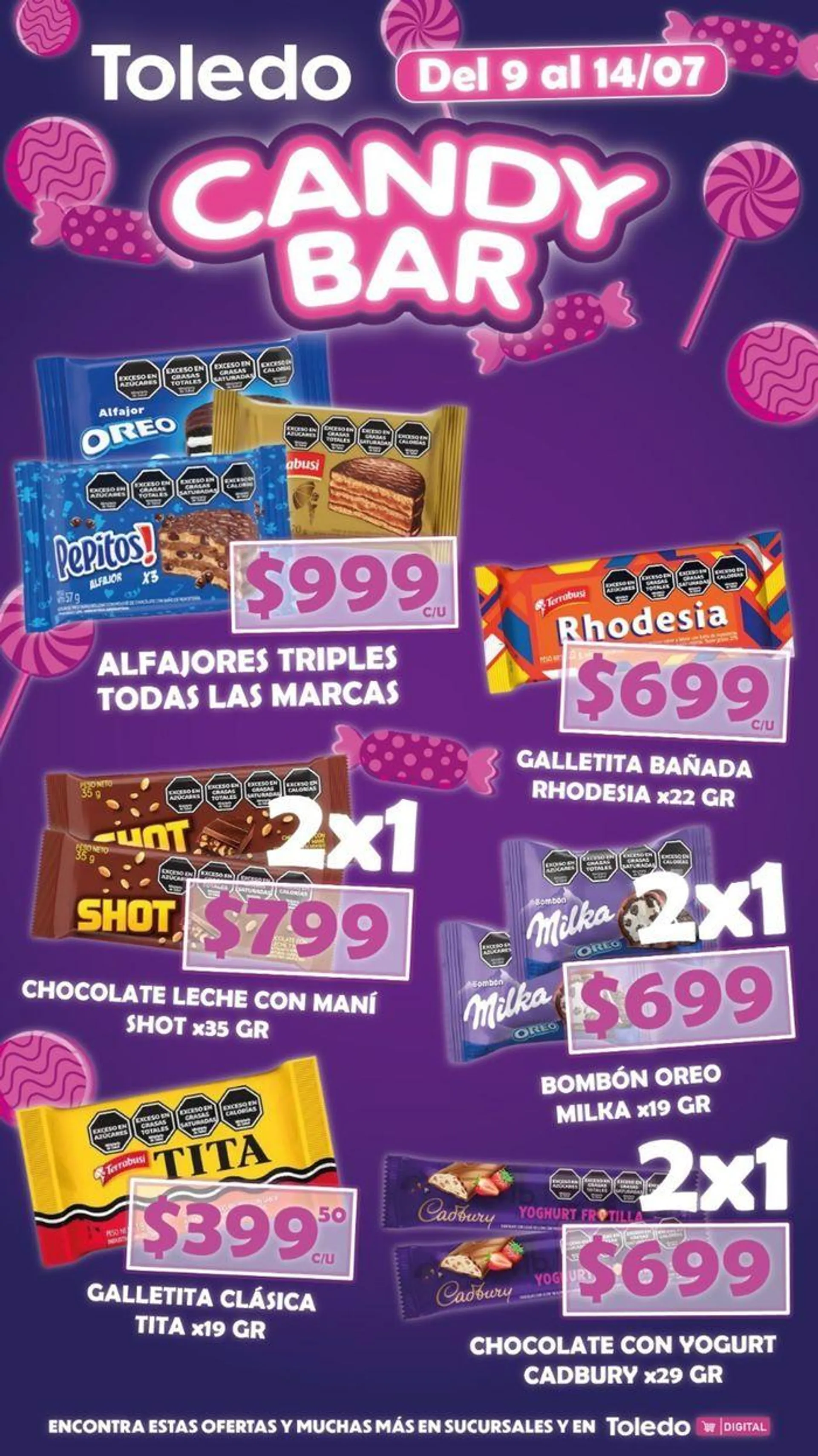 Ofertas Supermercados Toledo - Candy Bar - 1