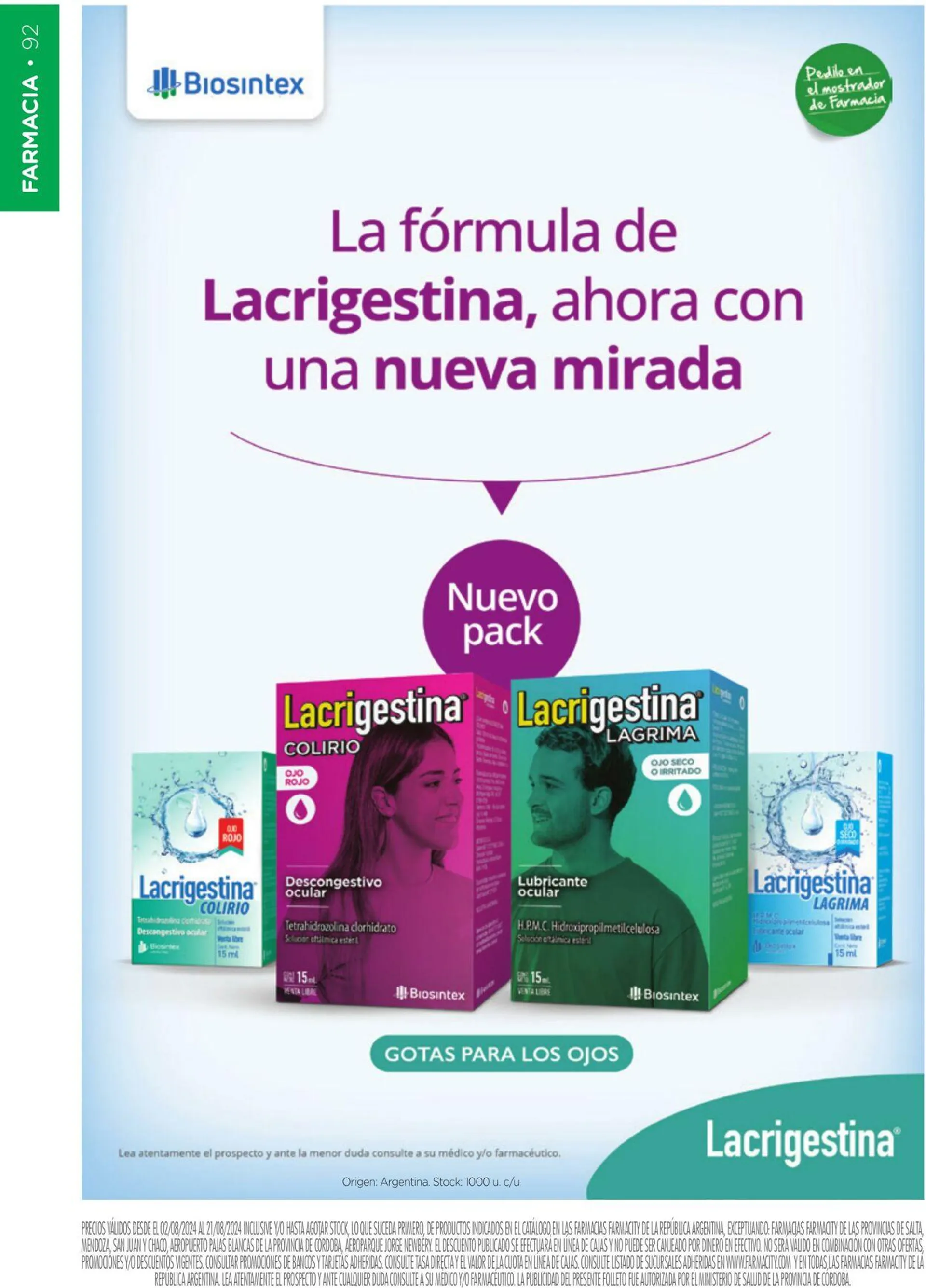 Ofertas de Farmacity 1 de agosto al 31 de agosto 2024 - Página 92 del catálogo