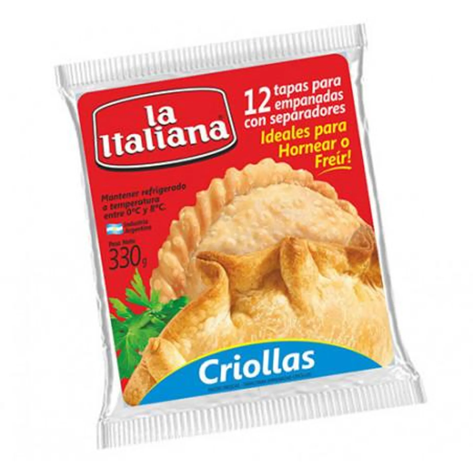 DISCO EMPANADA ITALIANA CRIOLLAS 12 UNID.