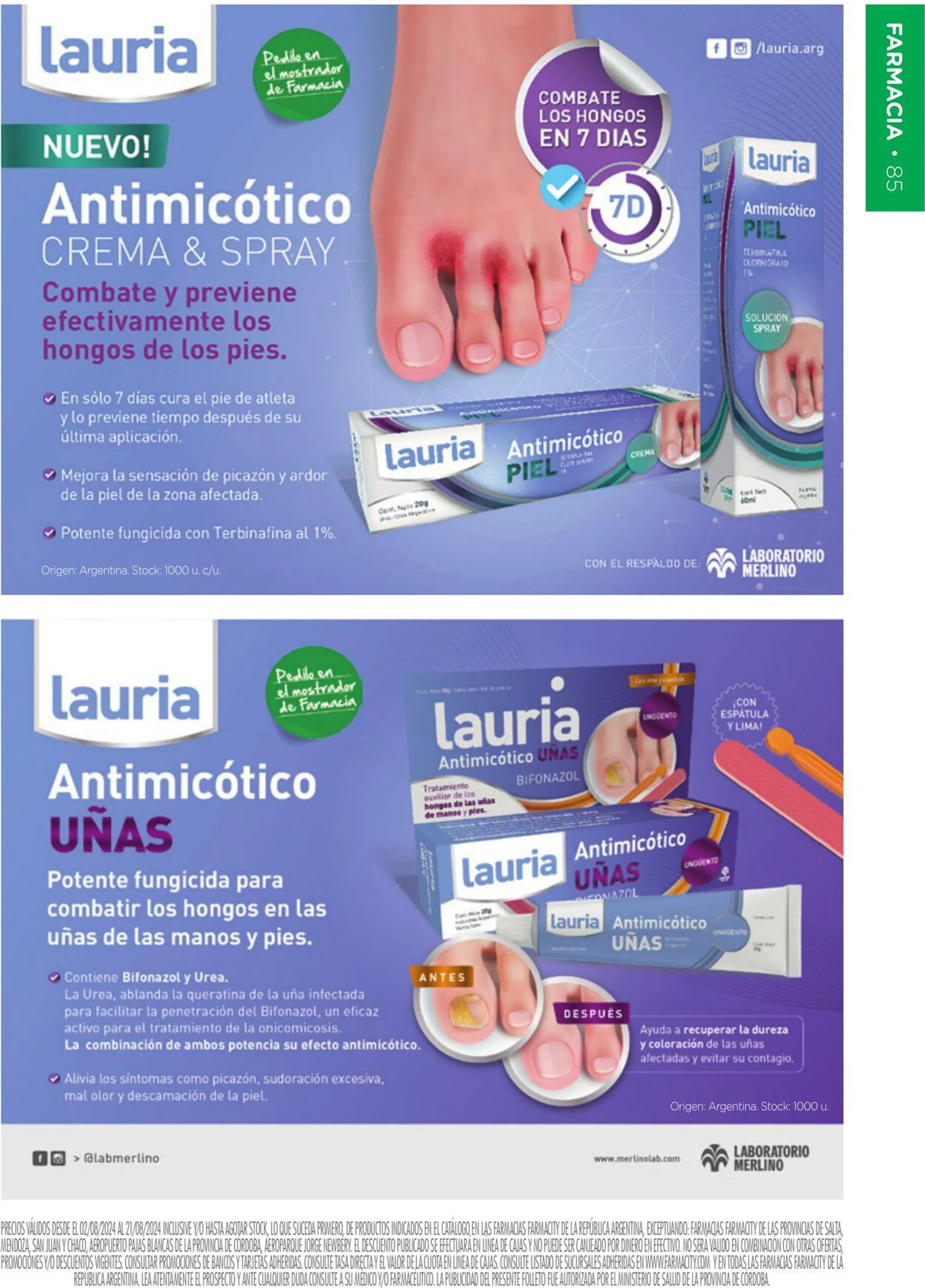 Ofertas de Farmacity 1 de agosto al 31 de agosto 2024 - Página 85 del catálogo