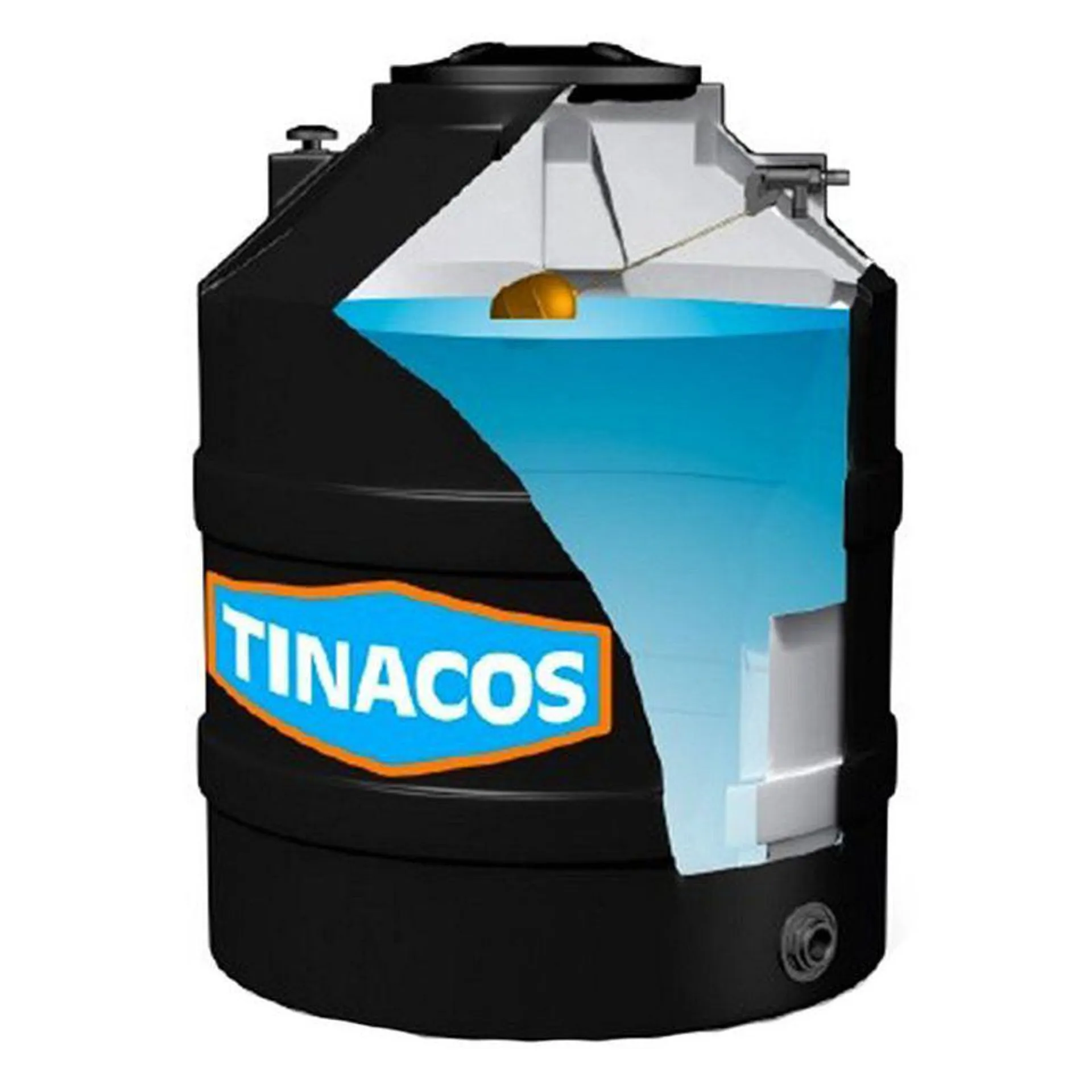 Tanque Multicapa Negro 1100 Lts Basico Tinacos