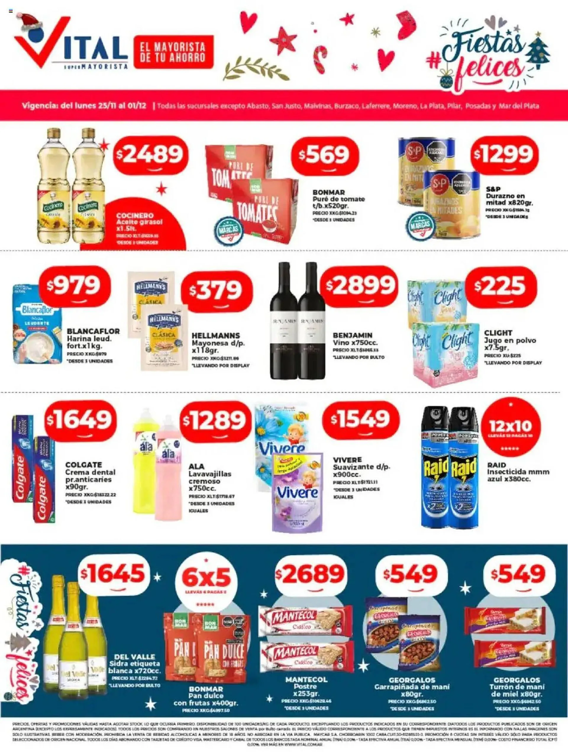 Ofertas de Catálogo Supermayorista Vital 25 de noviembre al 1 de diciembre 2024 - Página 1 del catálogo