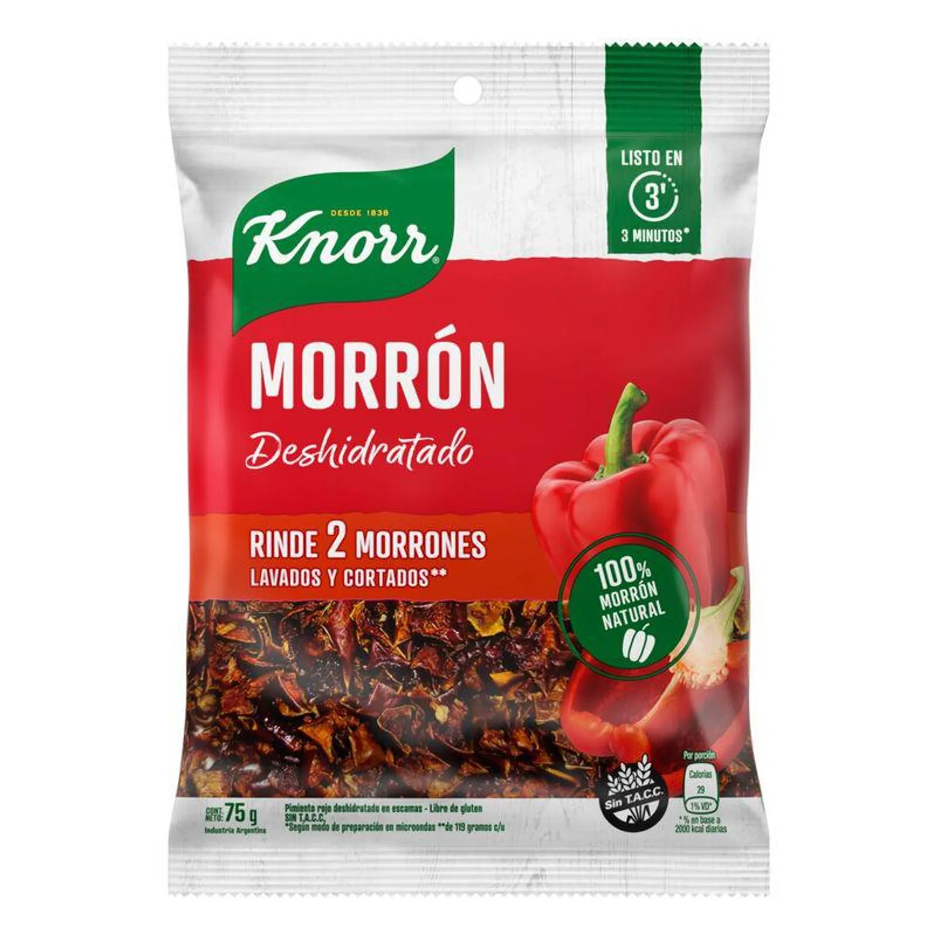 Vegetales Deshidratados Knorr Pimiento-Morrón 75 Gr.