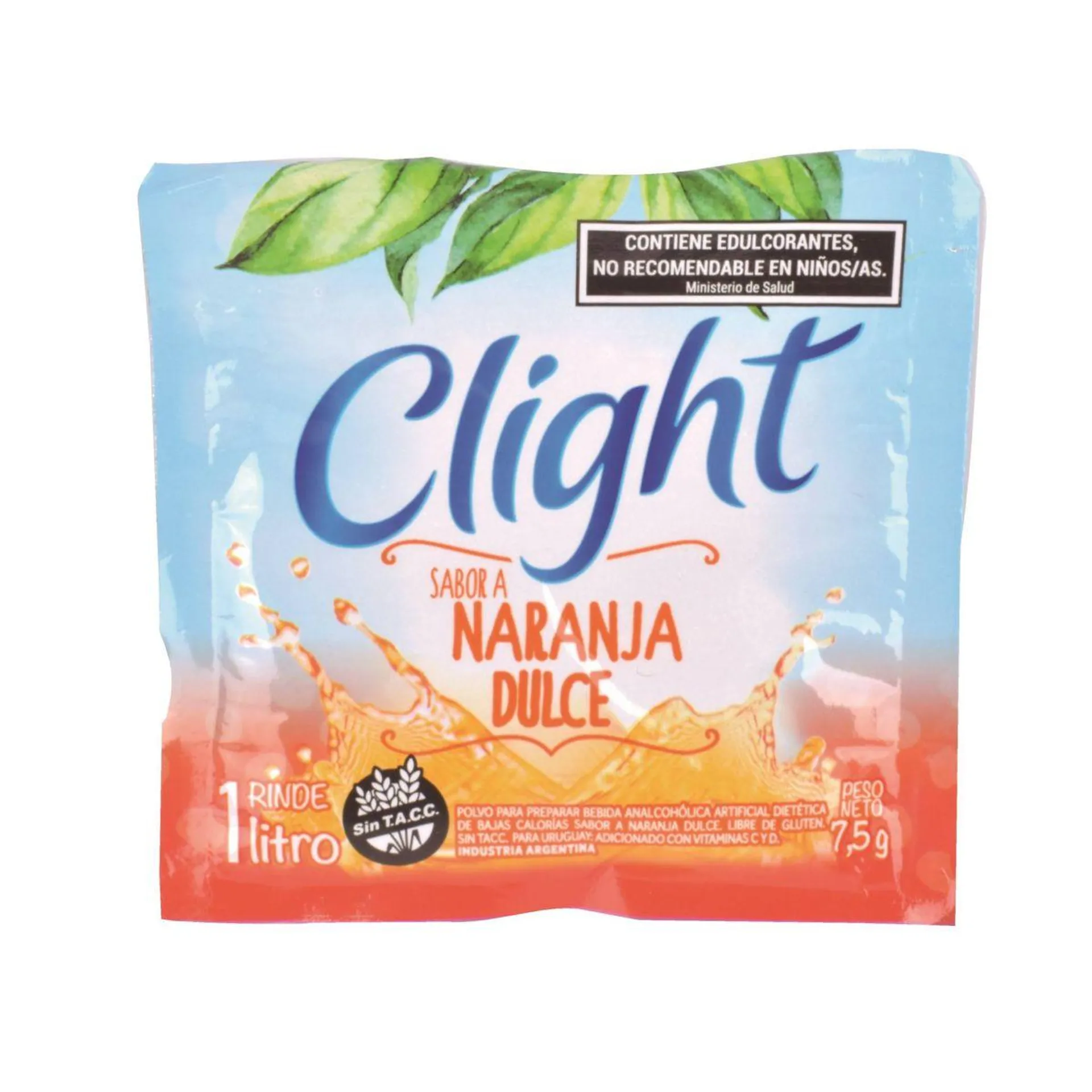 Jugo Clight en Polvo Naranja Dulce 8G