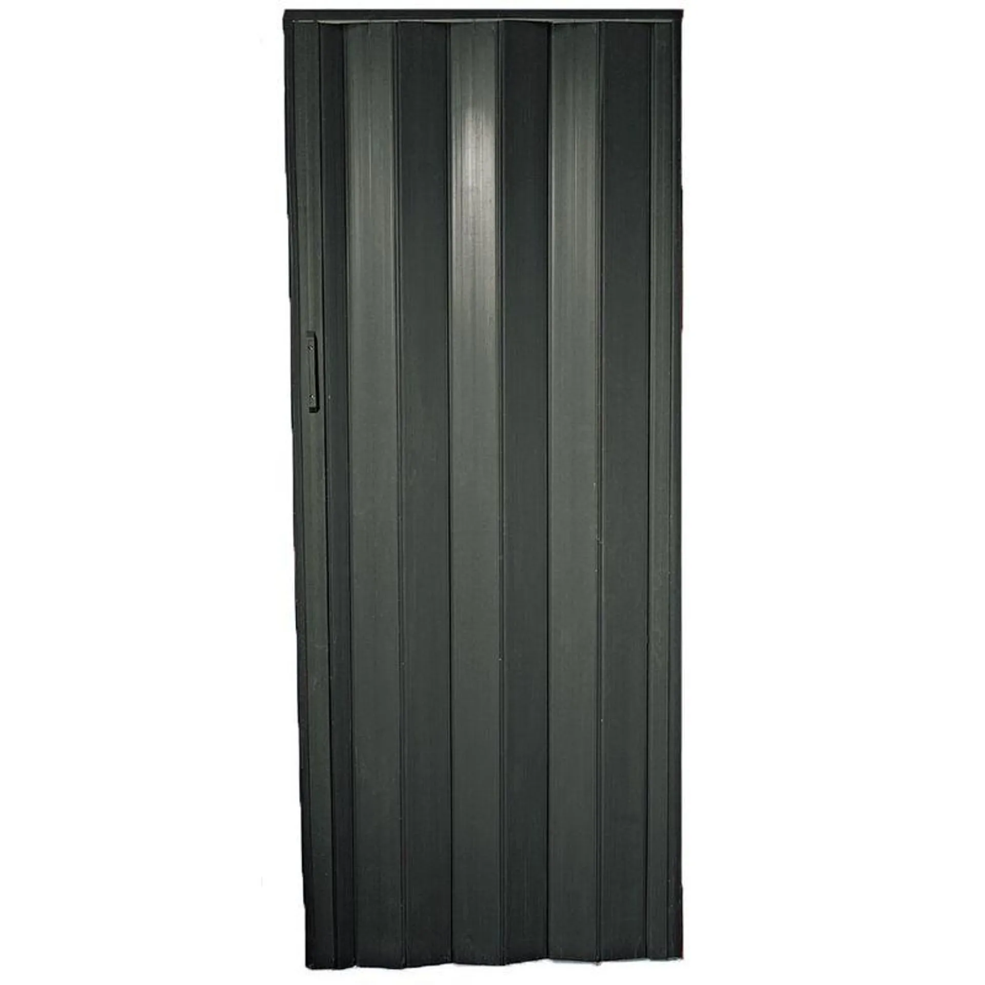 Puerta Plegable Pvc Negra 6mm 80X200