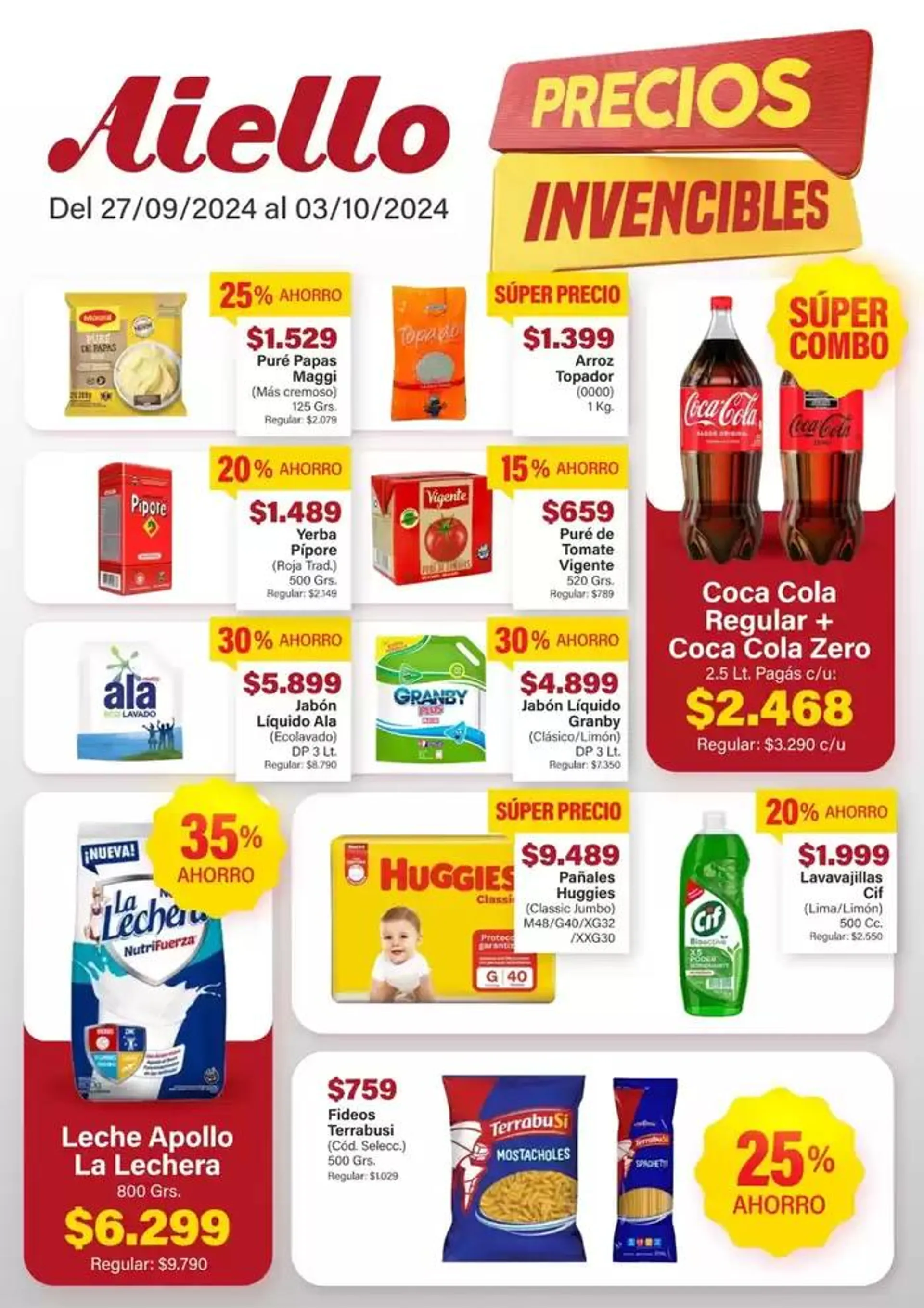 Ofertas de Ofertas Supermercados Aiello 4 de octubre al 18 de octubre 2024 - Página 7 del catálogo