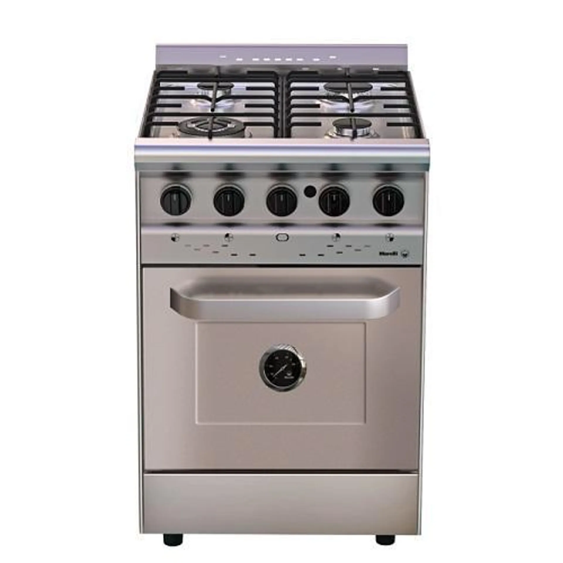 Cocina Morelli 18043 P 55Cm Forza Acero A Gas Reja Liviana