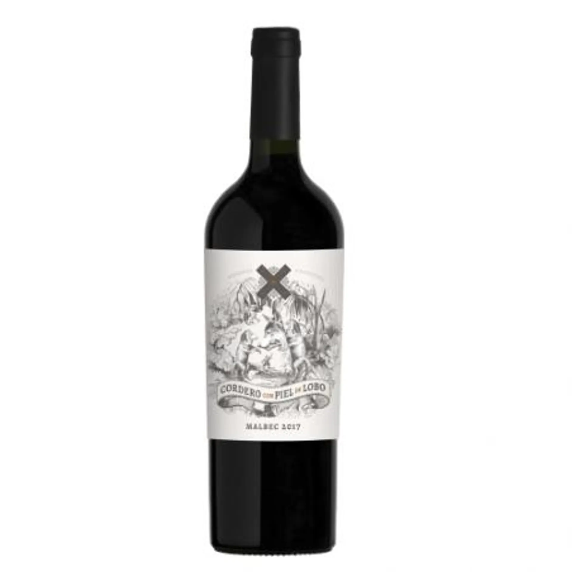 VINO VARIETAL CORDERO CORDERO CON PIEL DE LOBO MALBEC 750 ML.