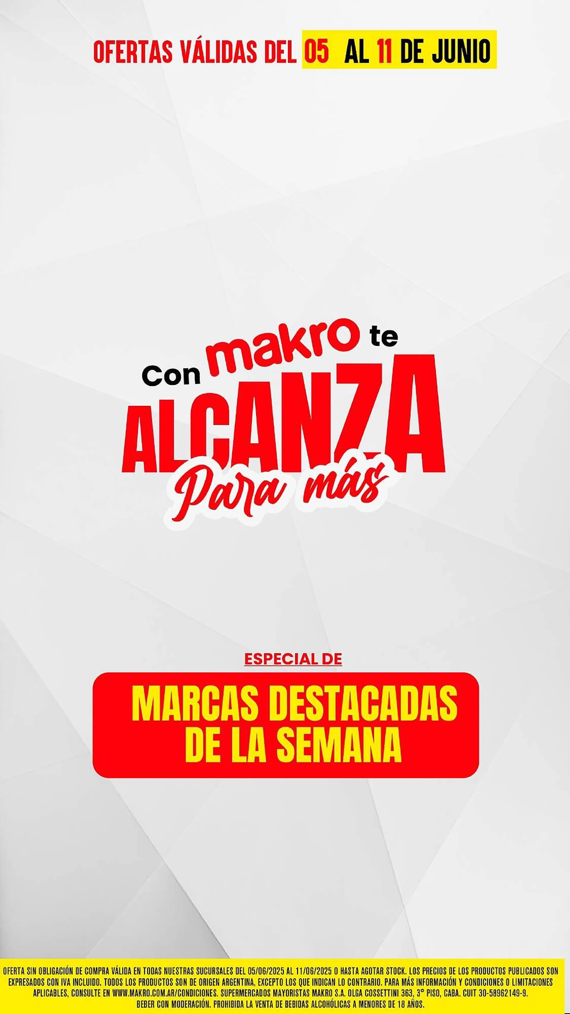 Ofertas de Catálogo Makro 5 de junio al 11 de junio 2025 - Página 1 del catálogo