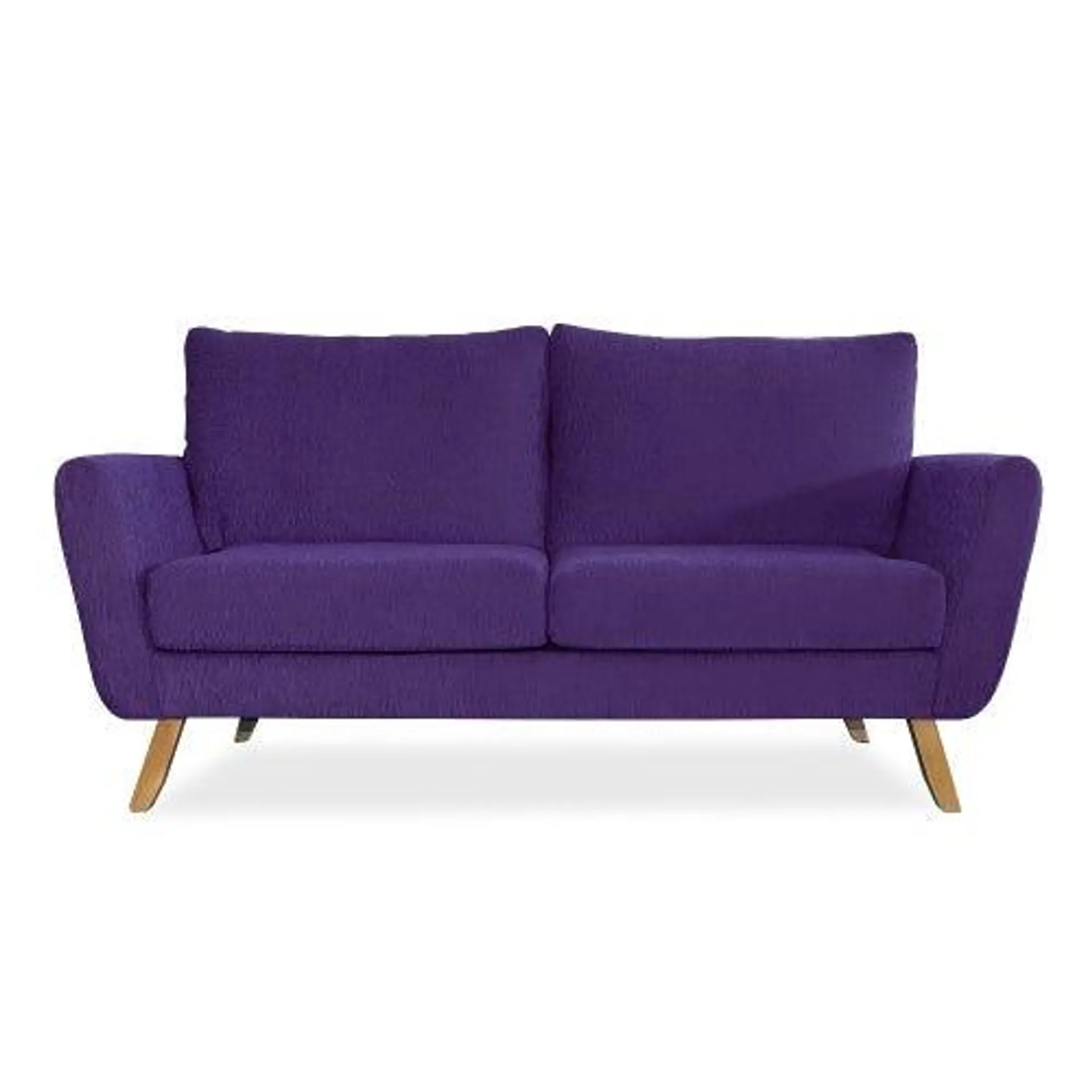 Sillón Odin 3 cuerpos de chenille violeta Full Confort