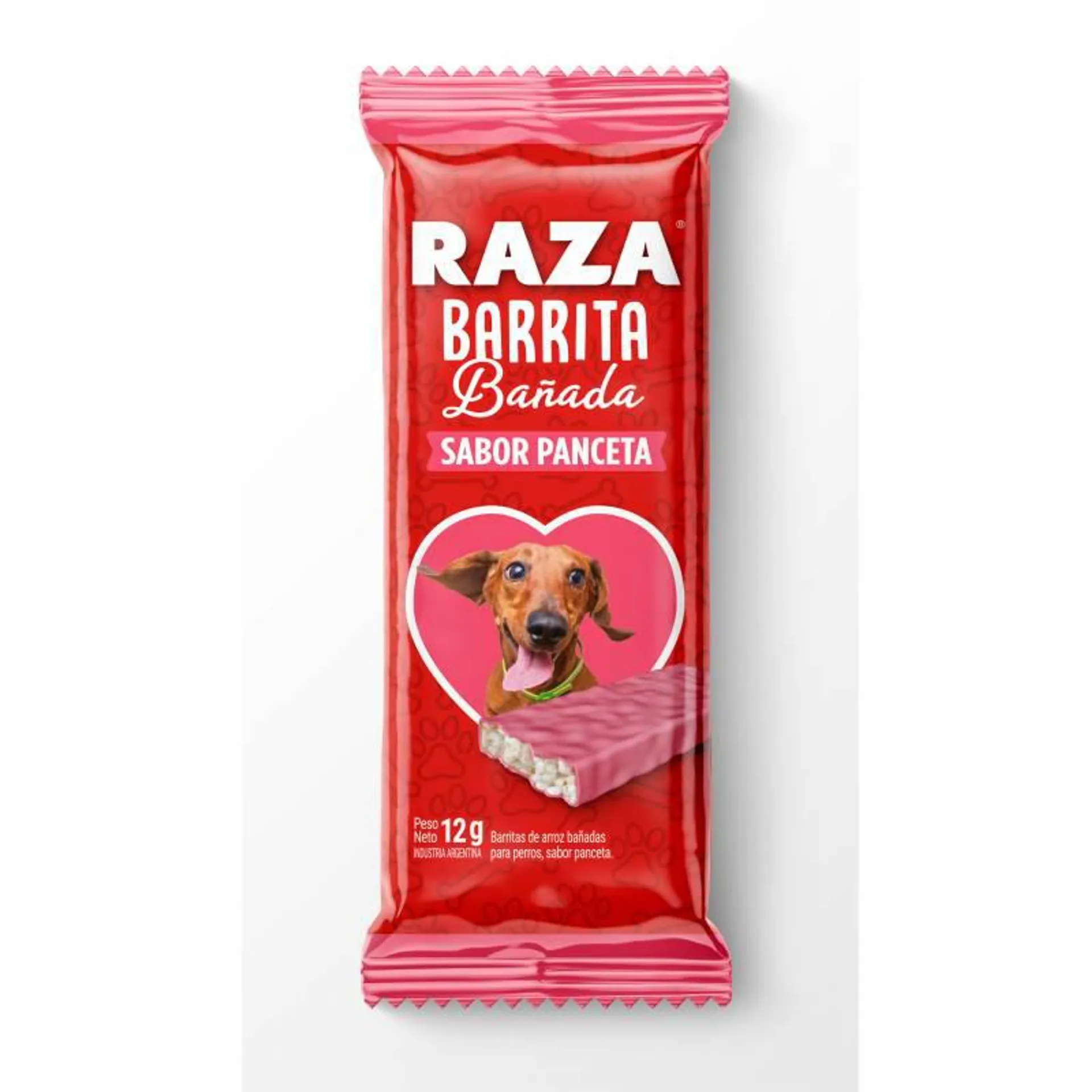 Barra Bañada para Perro Panceta Raza x 12 g.