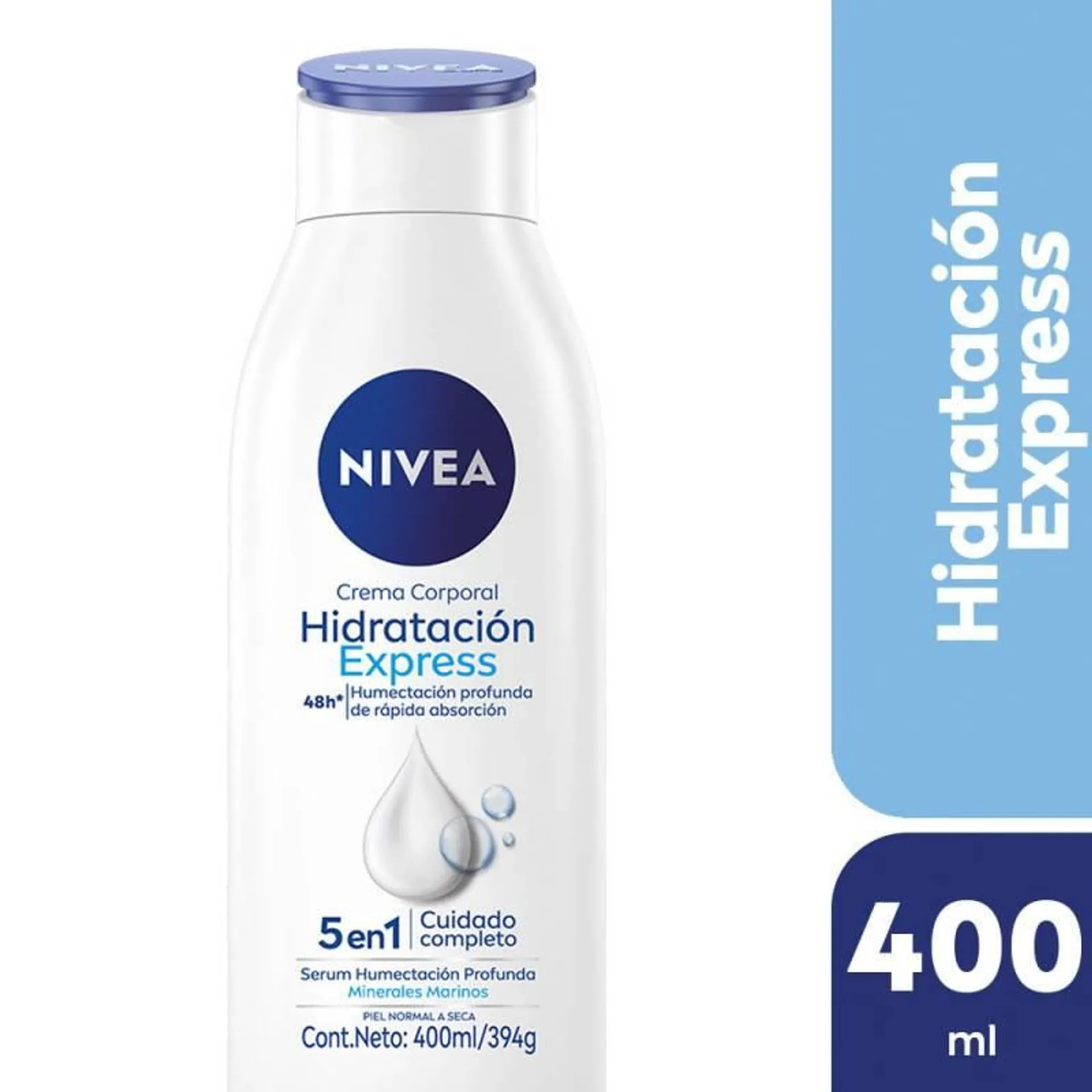 Crema Corporal Hidratación Express Normal 5 en 1 Nivea x 400 Un.