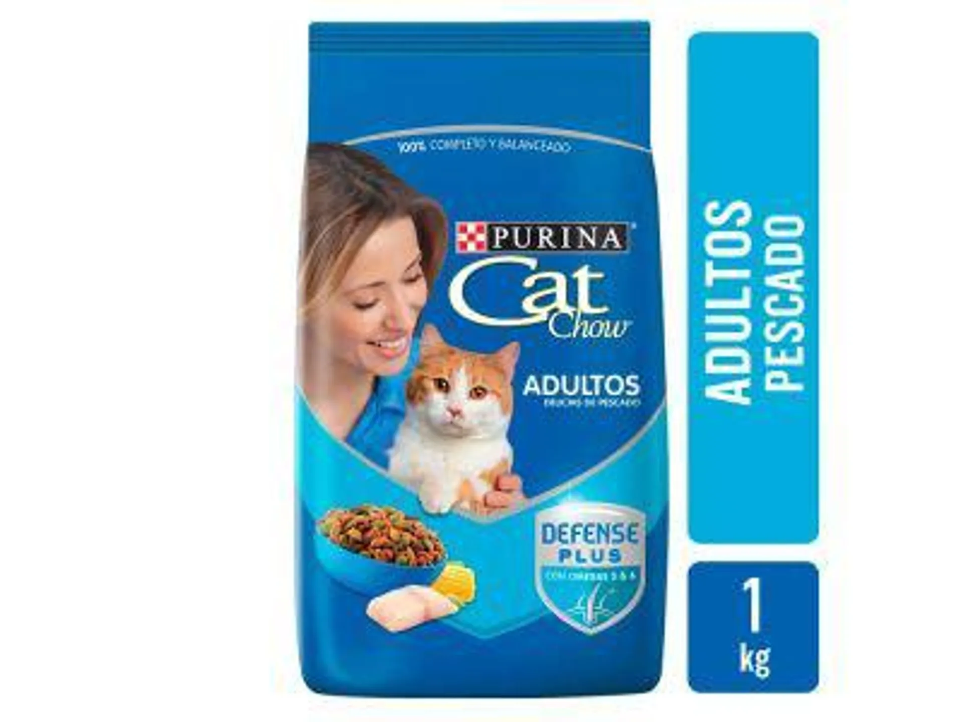 ALIMENTO PARA GATOS CAT CHOW ADULTOS PESCADO 1 KG