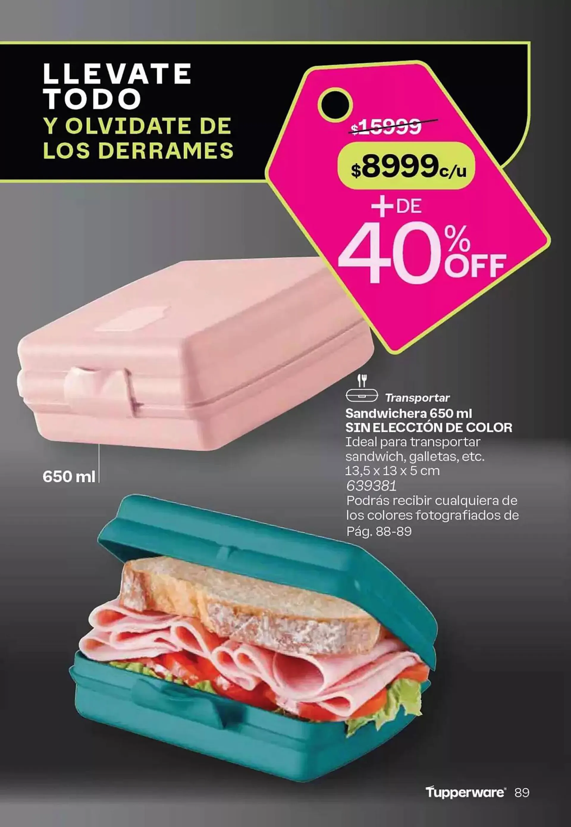 Ofertas de Catálogo Tupperware 11 de octubre al 25 de octubre 2024 - Página 89 del catálogo