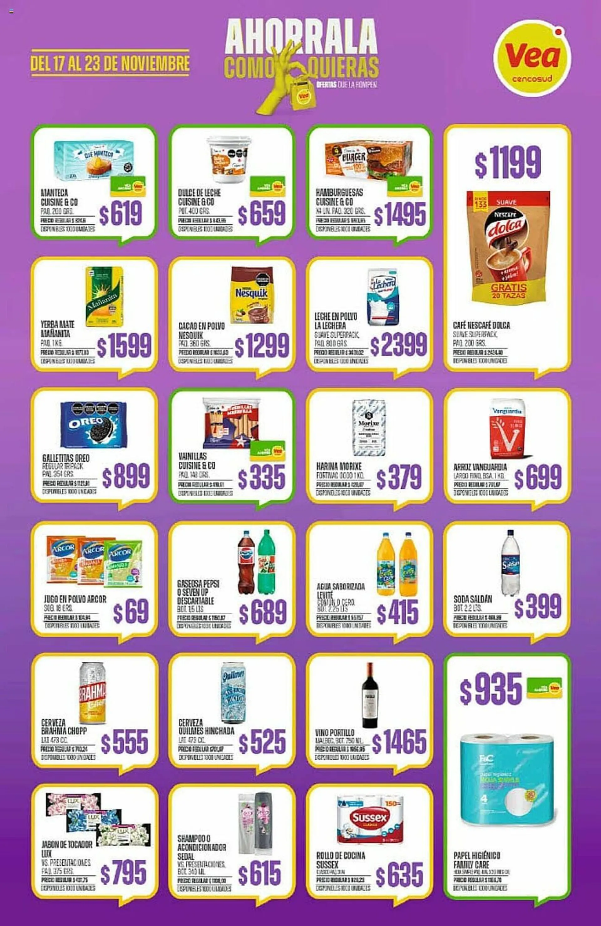 Ofertas de Catálogo Supermercados Vea 17 de noviembre al 20 de noviembre 2023 - Página 3 del catálogo