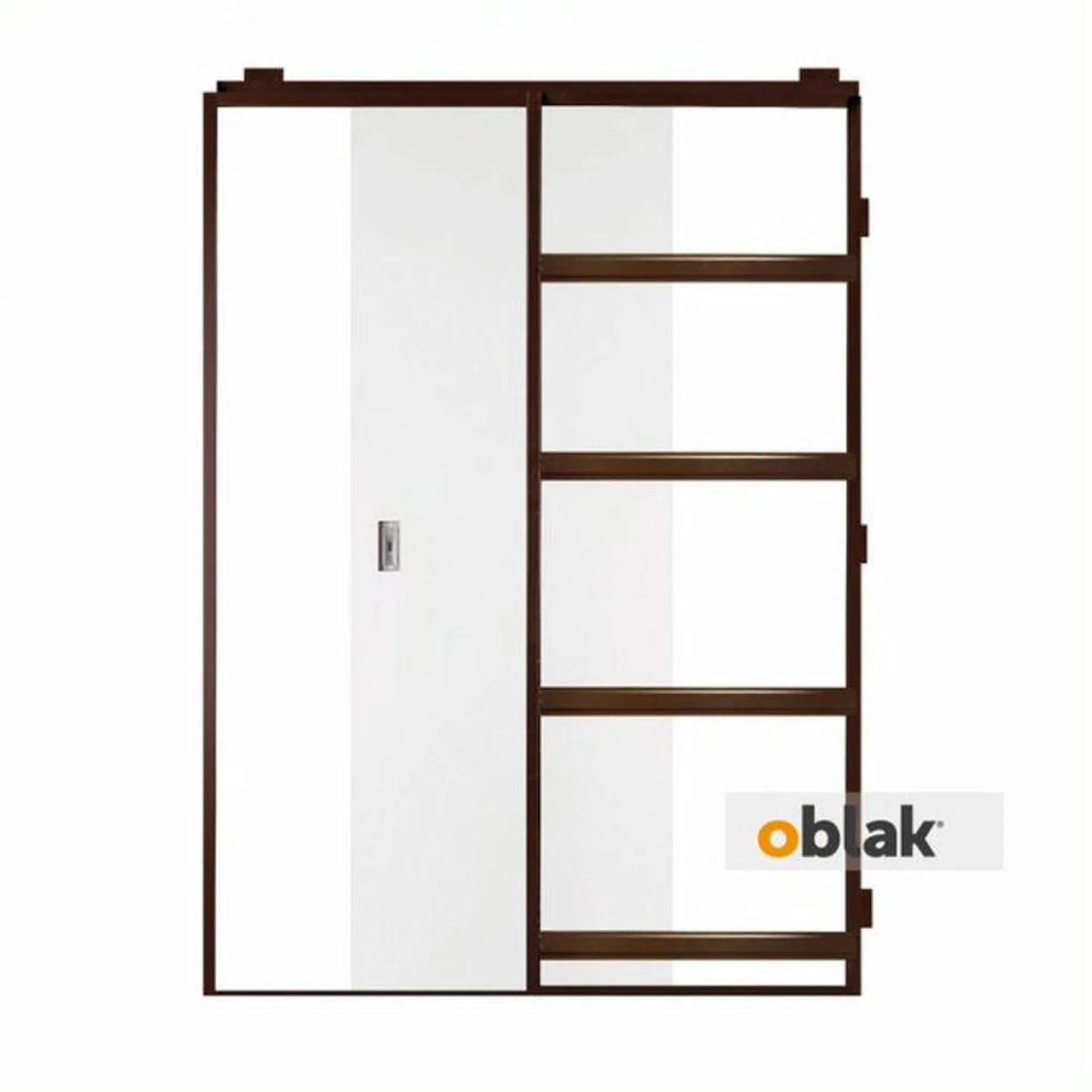 Puerta Oblak Corrediza De Embutir Prac Bco Mch Yeso 200X60Cm