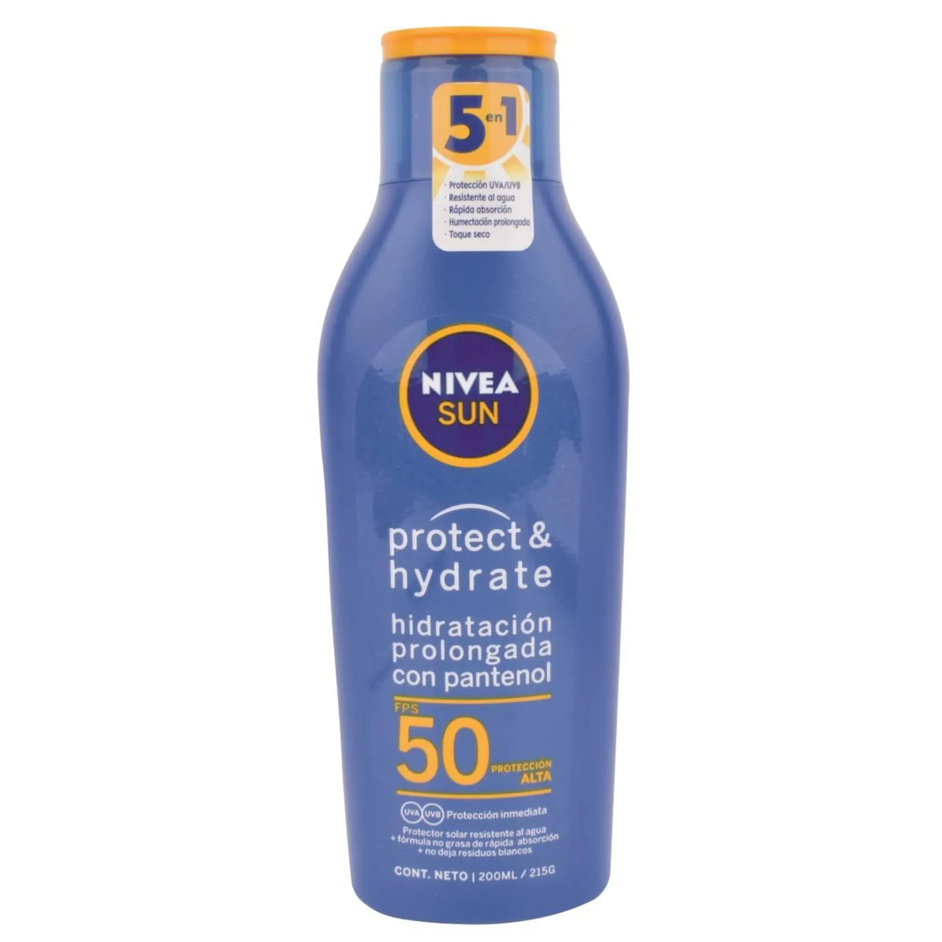 Protector Solar Nivea Sun F50 Loción Hidrat 200ML