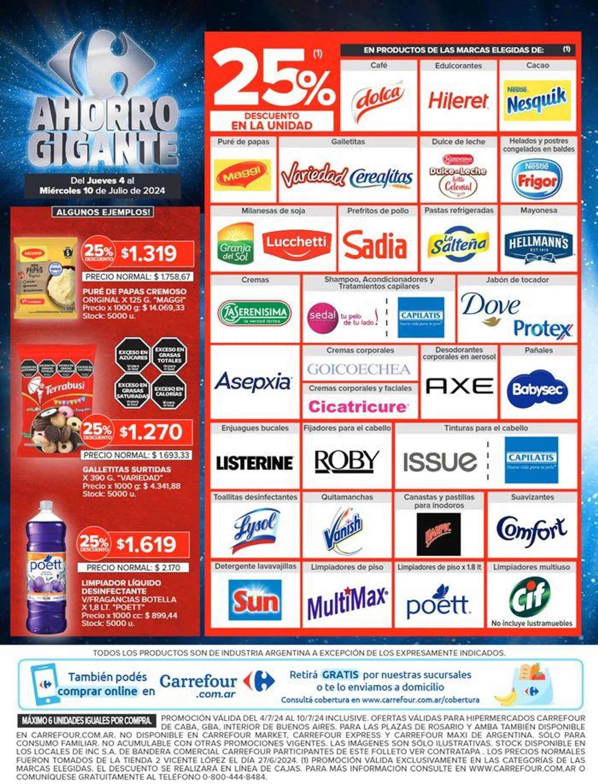 Ofertas de Catálogo Ahorro Gigante Hiper BS AS 4 de julio al 10 de julio 2024 - Página 27 del catálogo