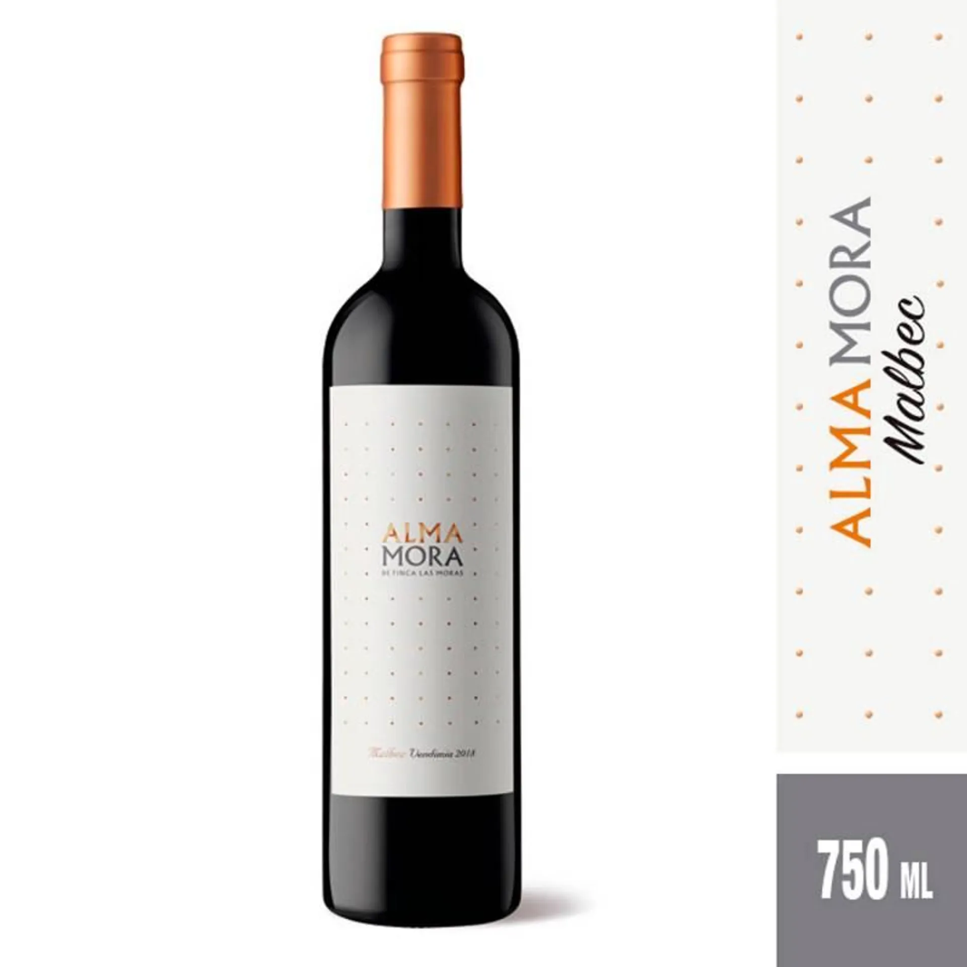 Vino Tinto Alma Mora Malbec x 750 cc.