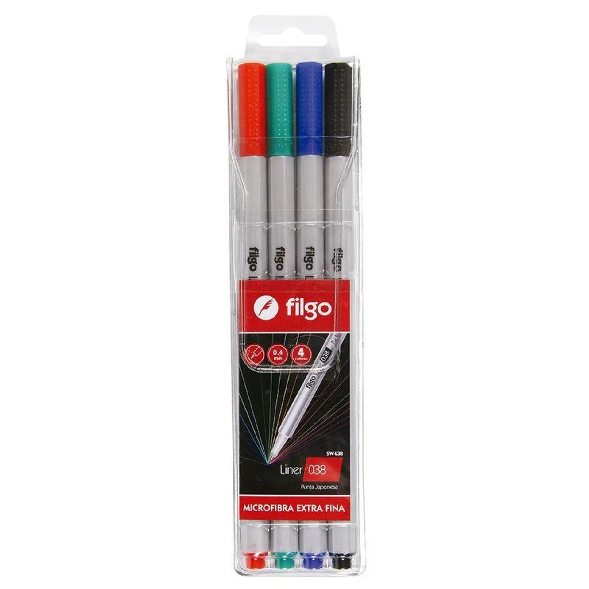 MICROFIBRA FILGO LINER VARIOS COLORES 4 UNIDADES