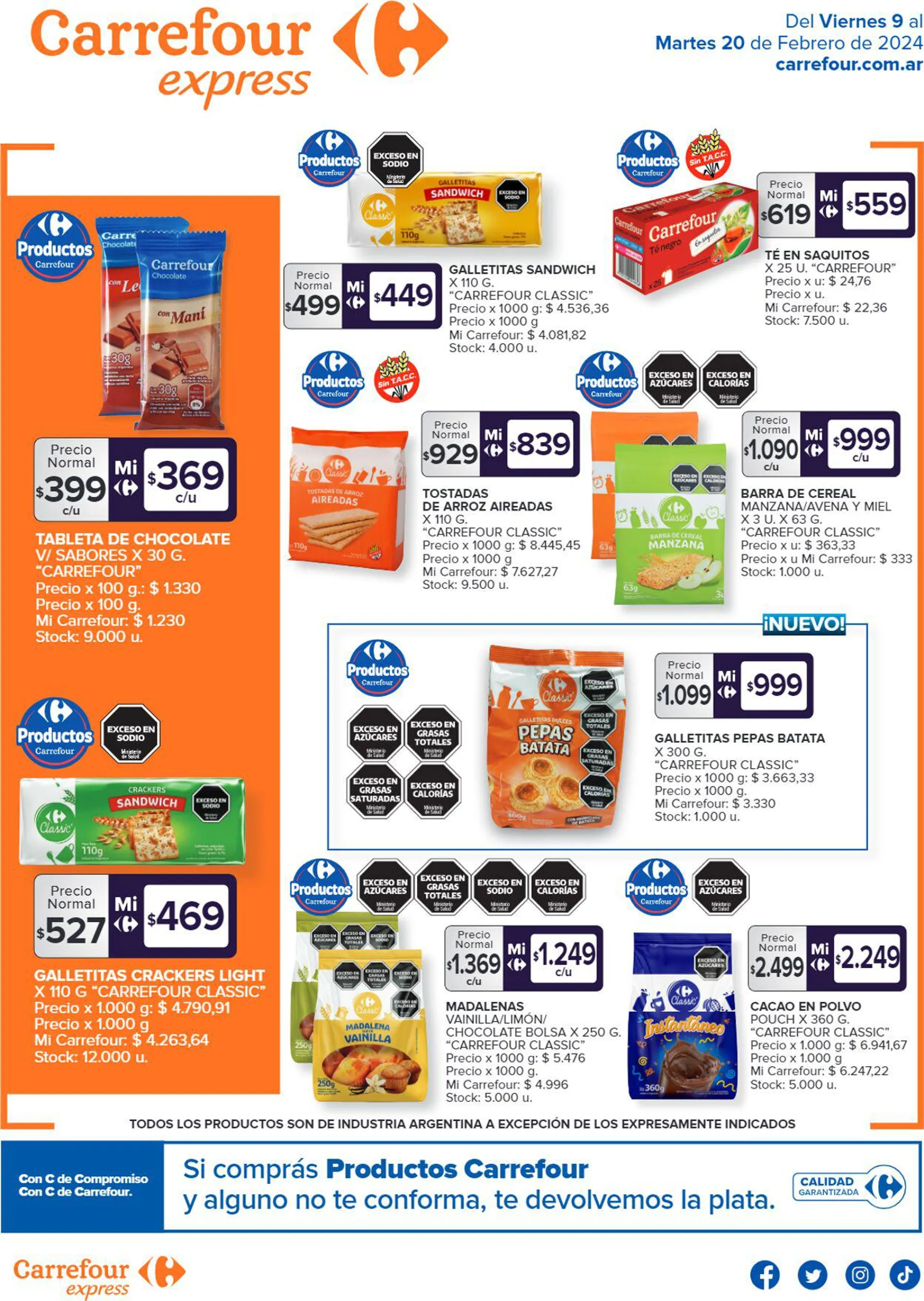 Carrefour Disponible hasta el 20 feb