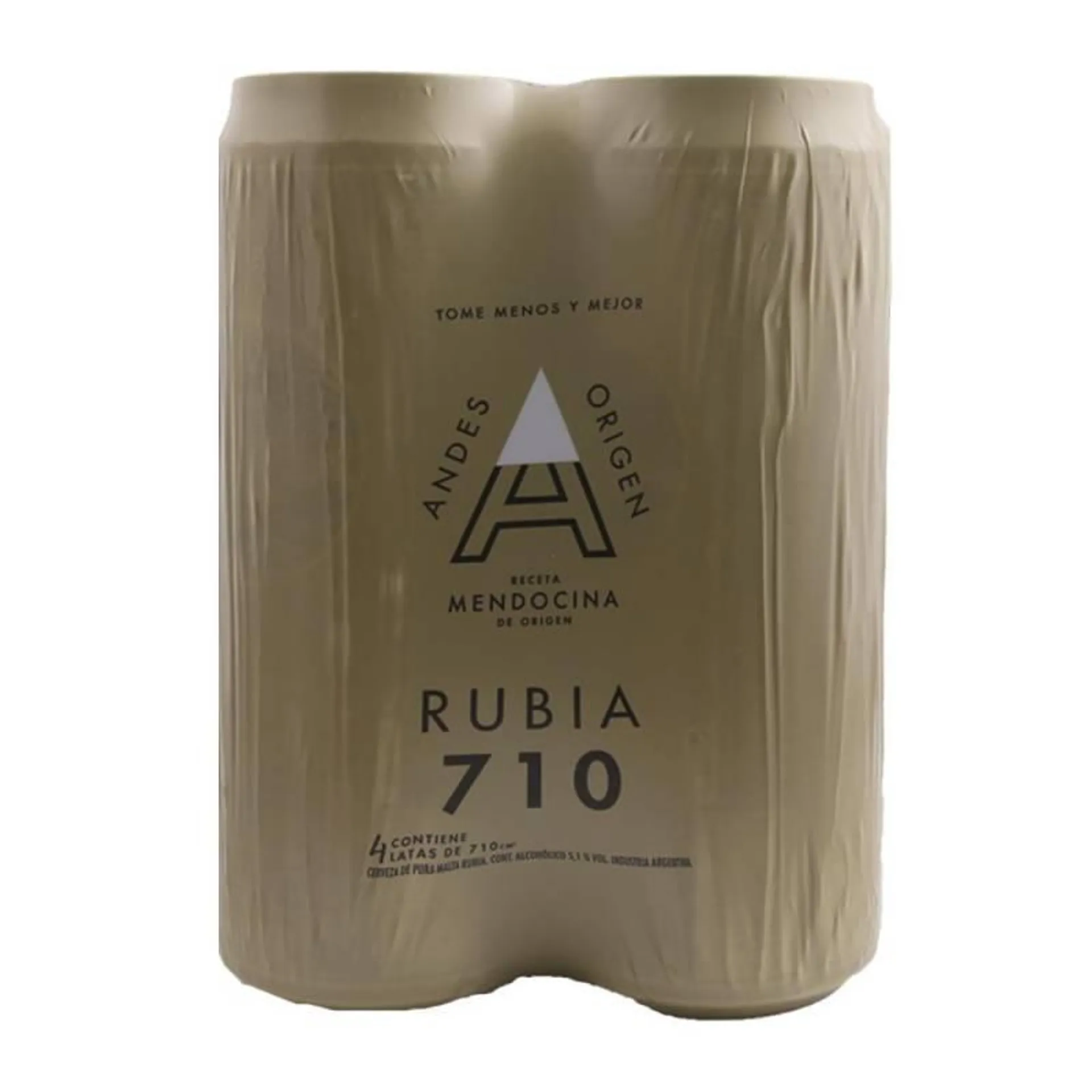 Cerveza Rubia Pack x 4 Un. Andes Origen x 710 cc.