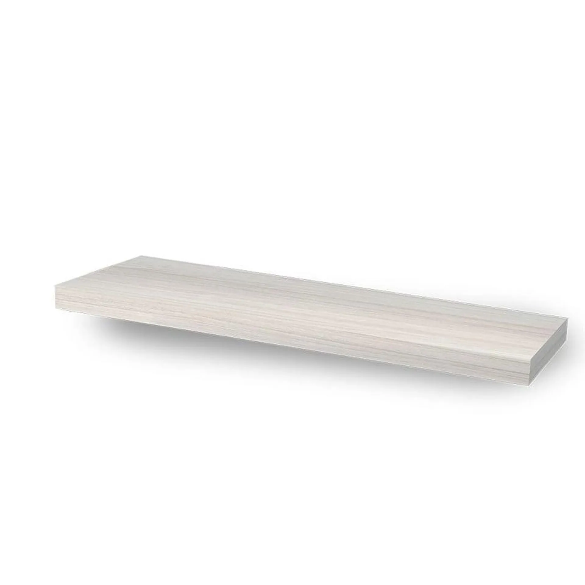 Estante de melamina flotante roble blanco 80 x 25 cm