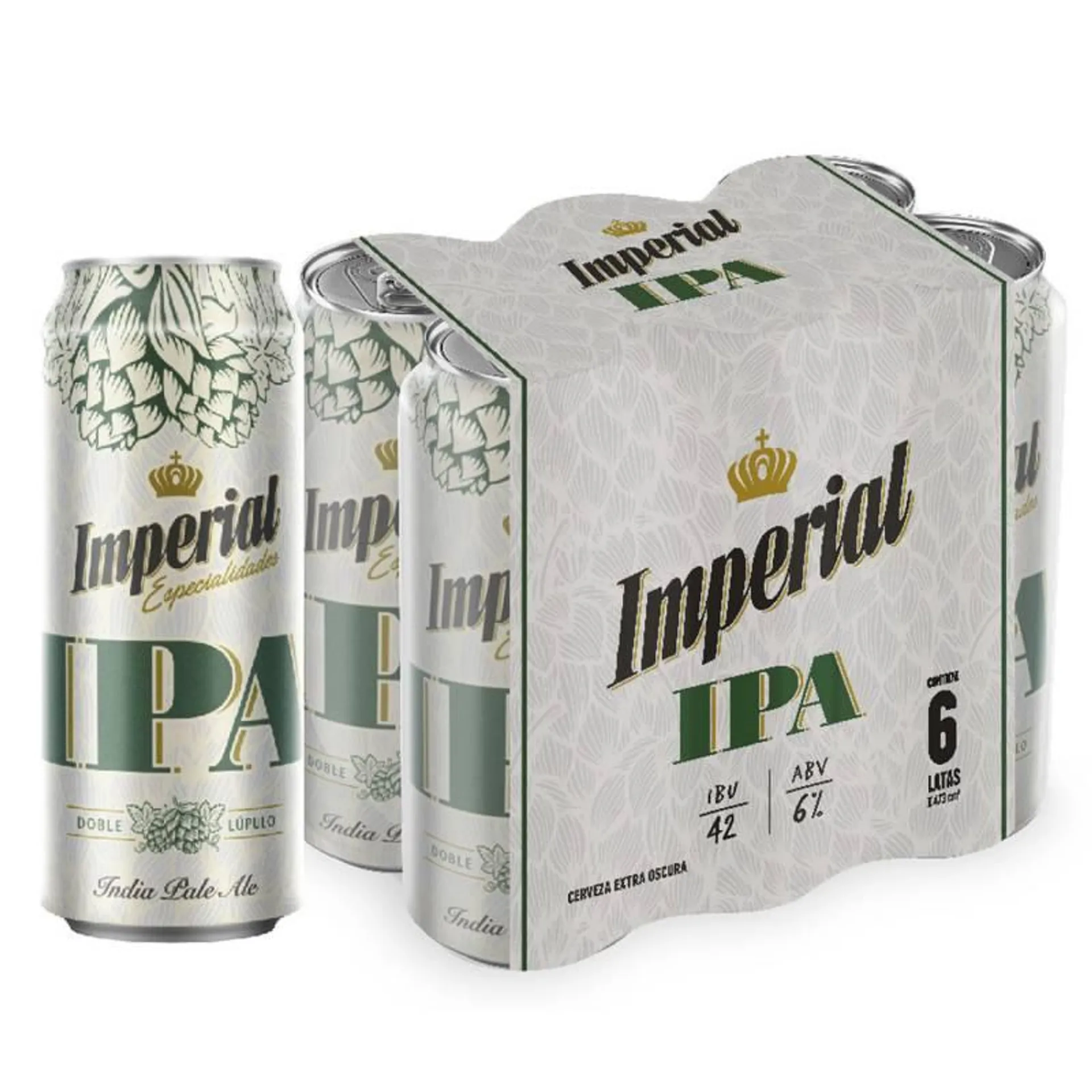 Cerveza Ipa Imperial Pack x 6 Latas de 473 cc.