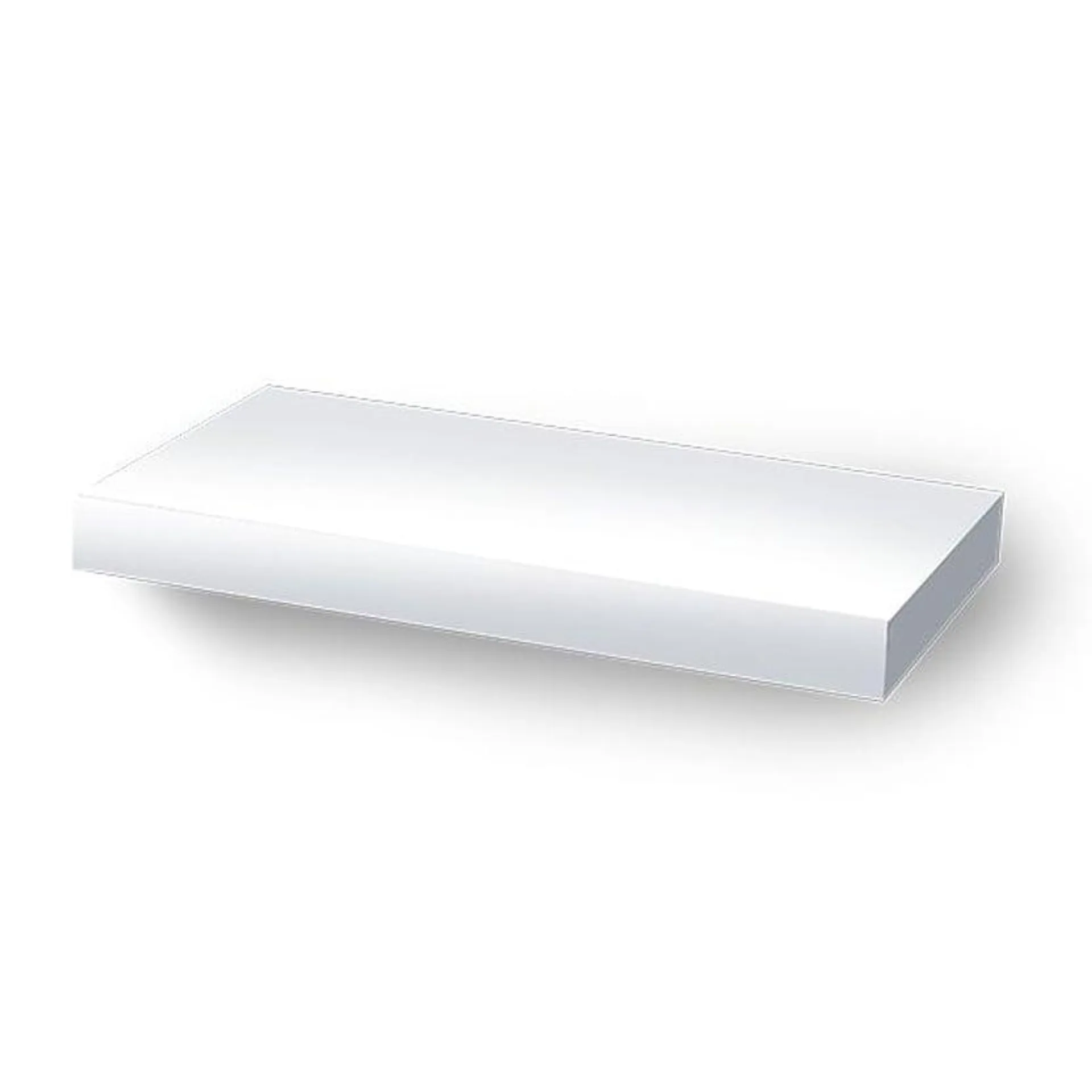 Estante de melamina flotante blanco 40 x 25 cm