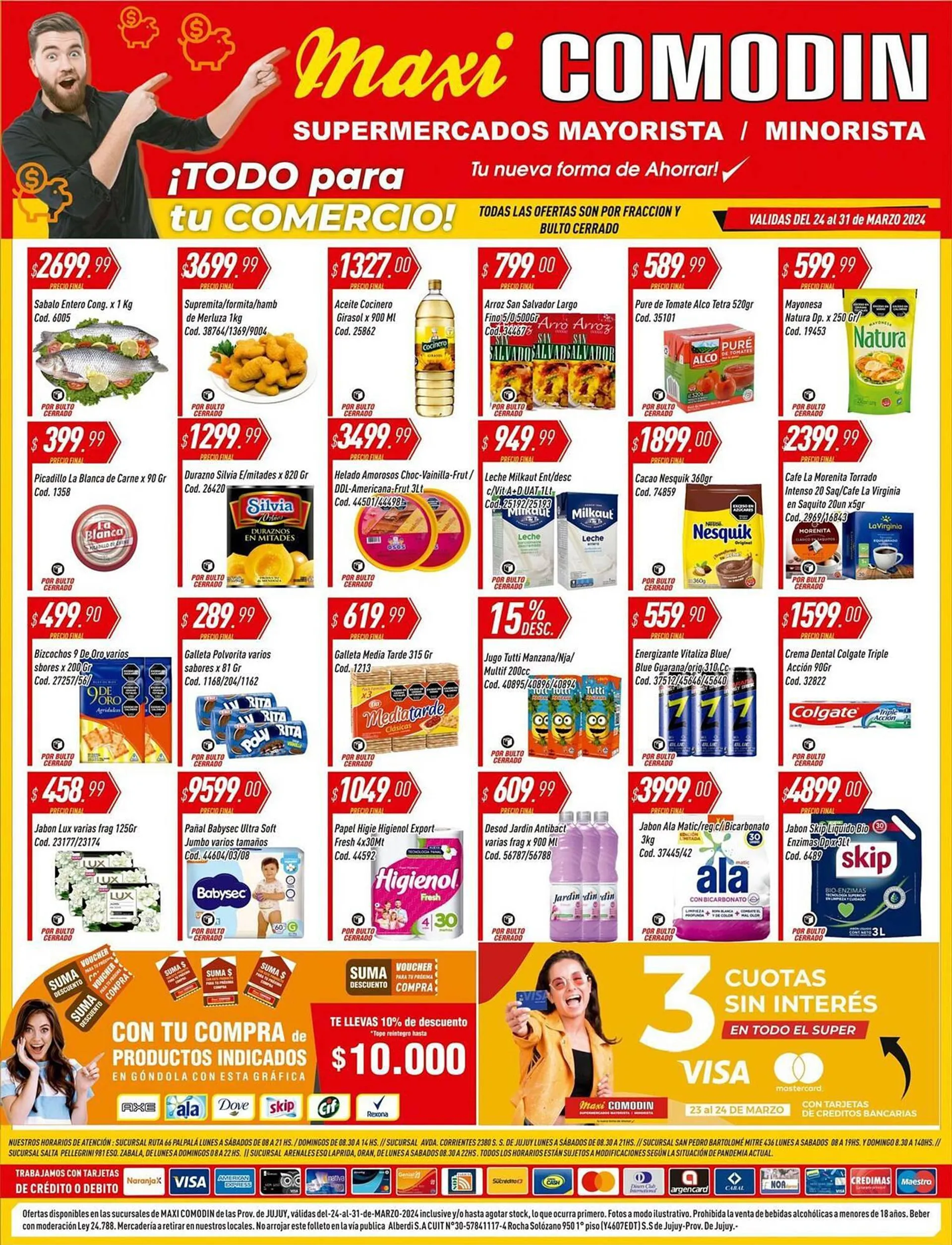 Ofertas de Catálogo Supermercados Comodin 26 de marzo al 31 de marzo 2024 - Página 1 del catálogo