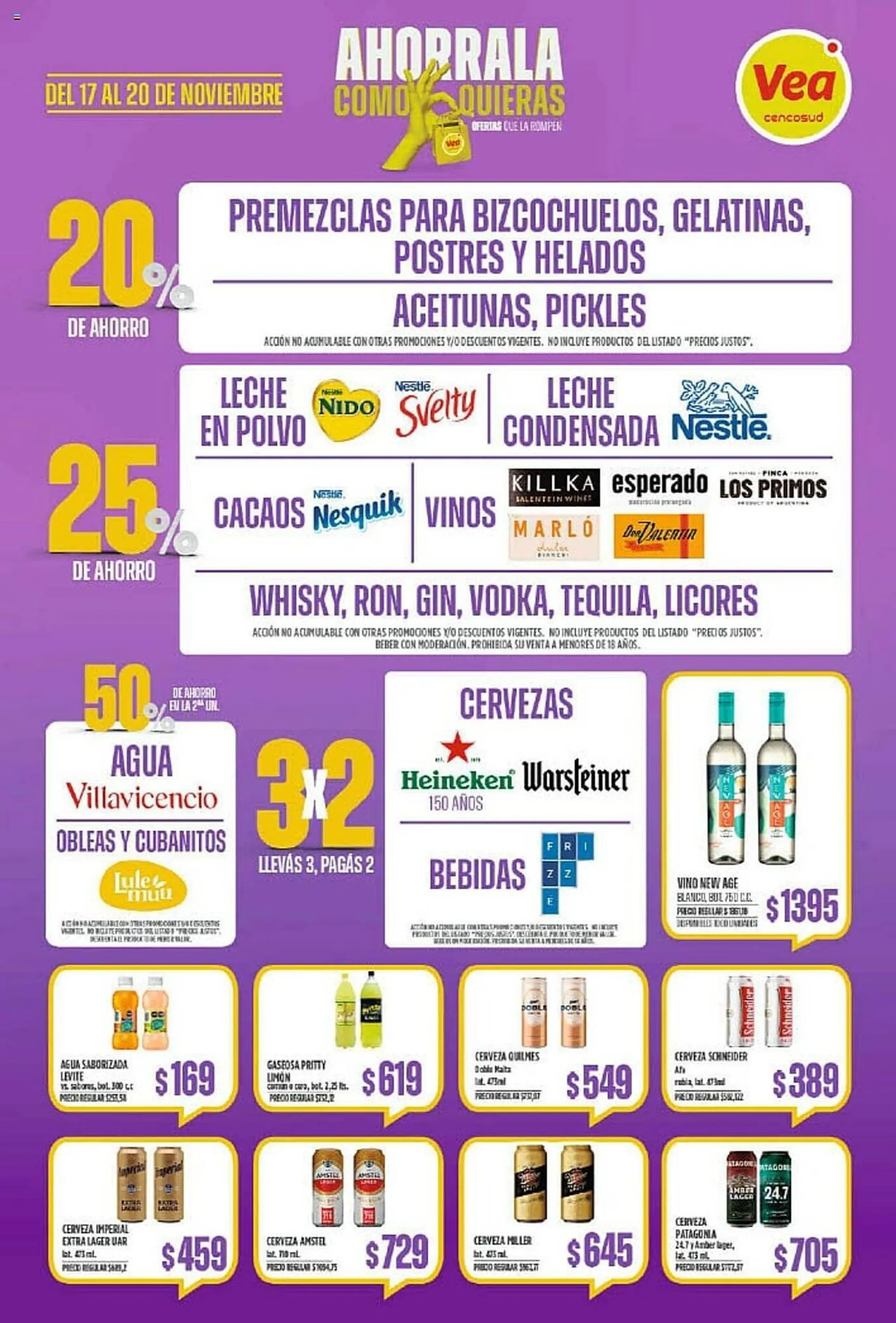 Ofertas de Catálogo Supermercados Vea 17 de noviembre al 20 de noviembre 2023 - Página 4 del catálogo