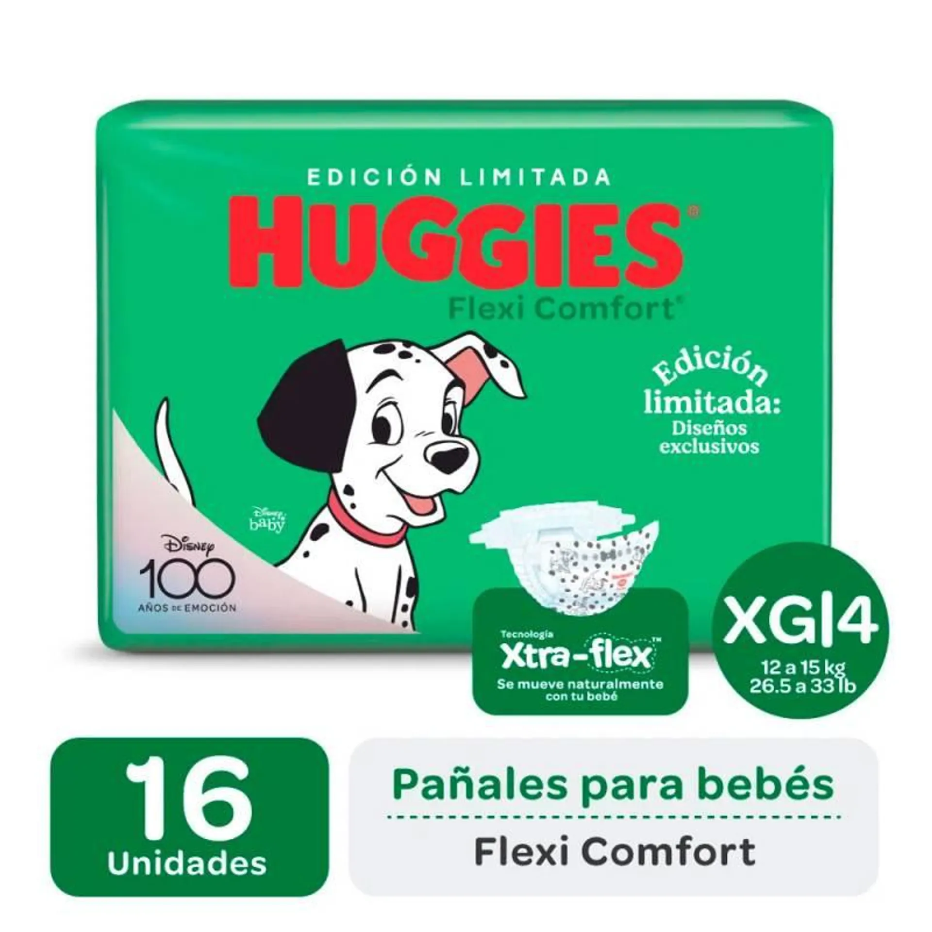 Pañal XG Flexi Comfort Mega Huggies x 16 Un.