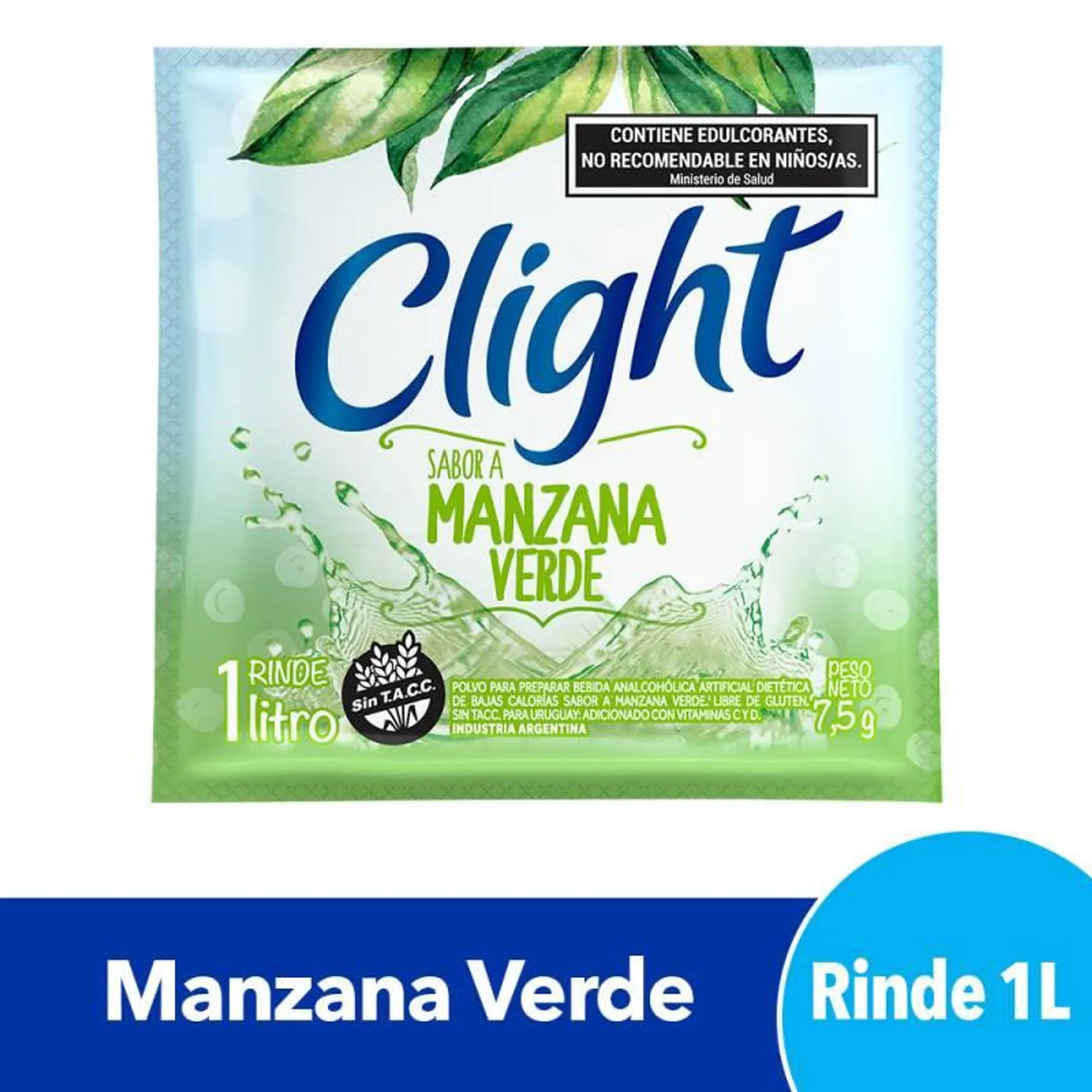 Jugo en Polvo Clight Manzana Verde 7,5g