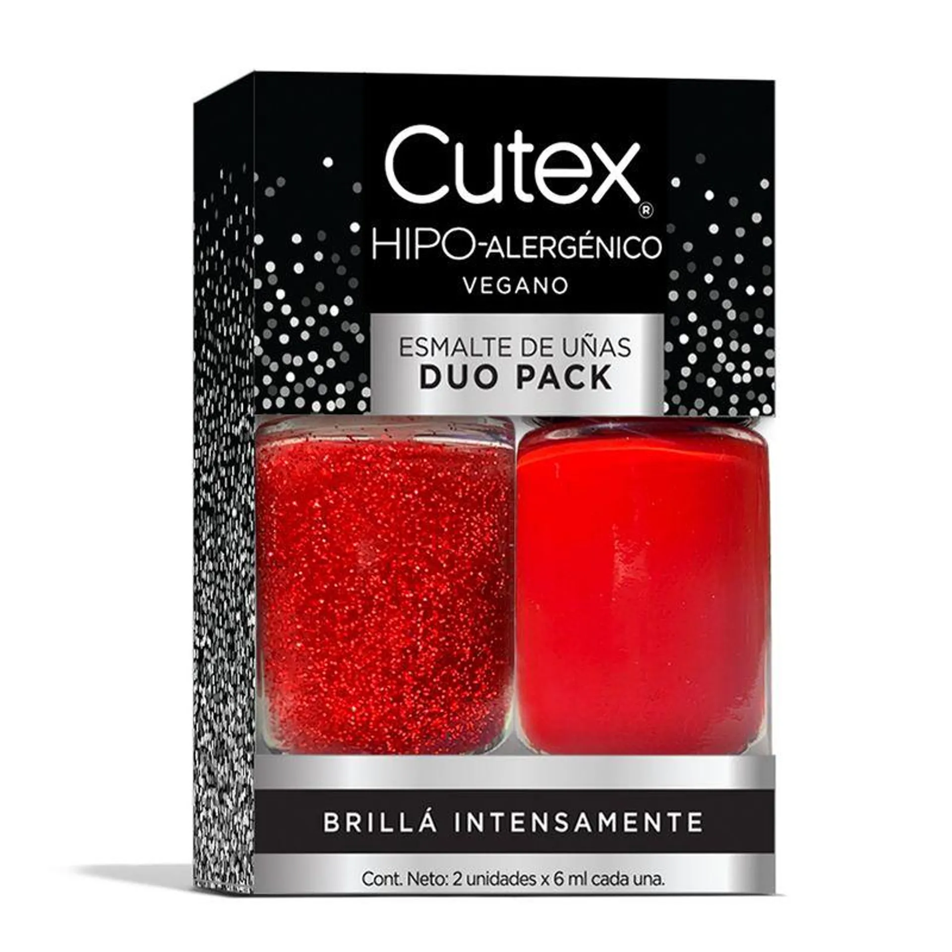 Duo Pack Cutex Color Rock Rojo