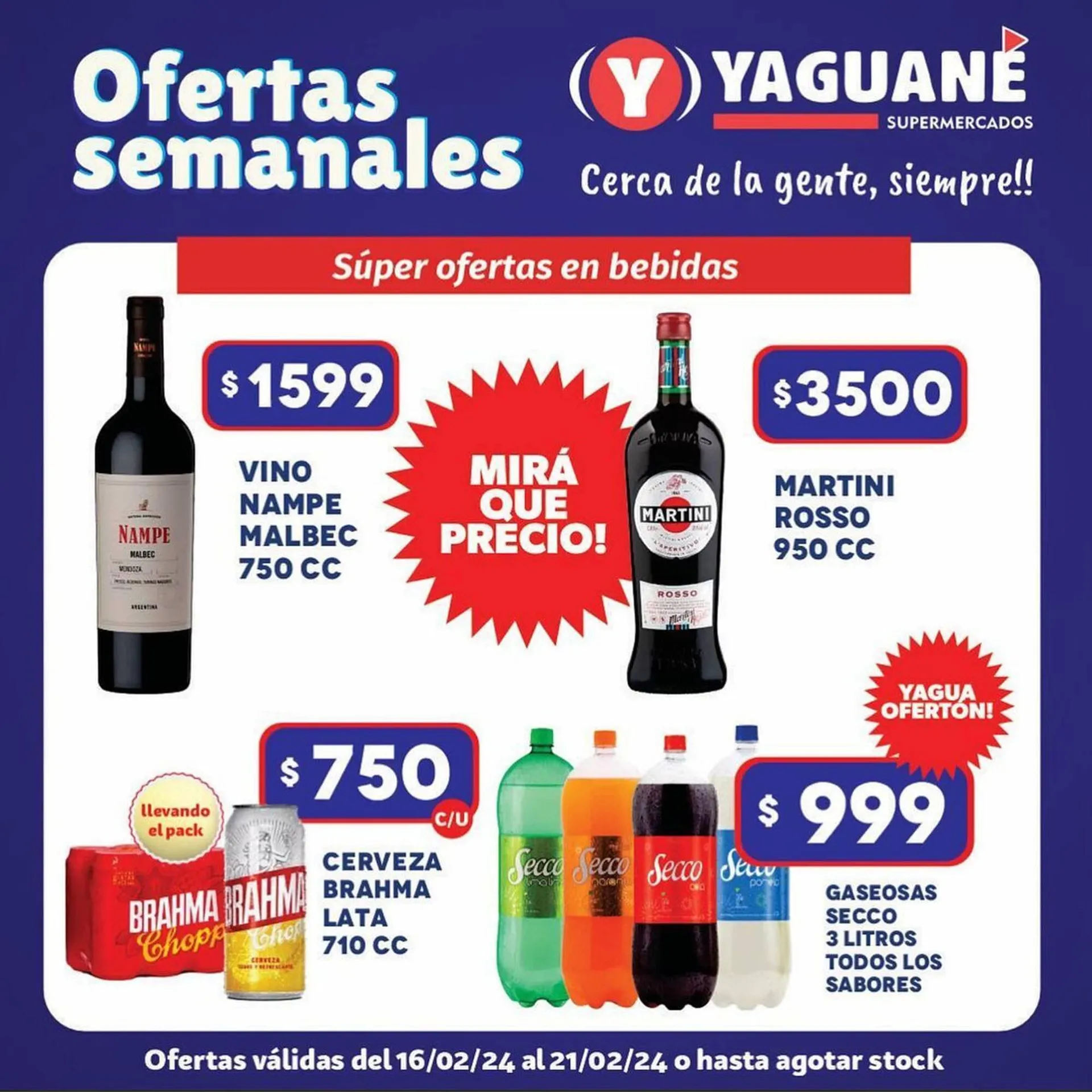 Ofertas de Catálogo Yaguane Supermercados 16 de marzo al 21 de marzo 2024 - Página 1 del catálogo