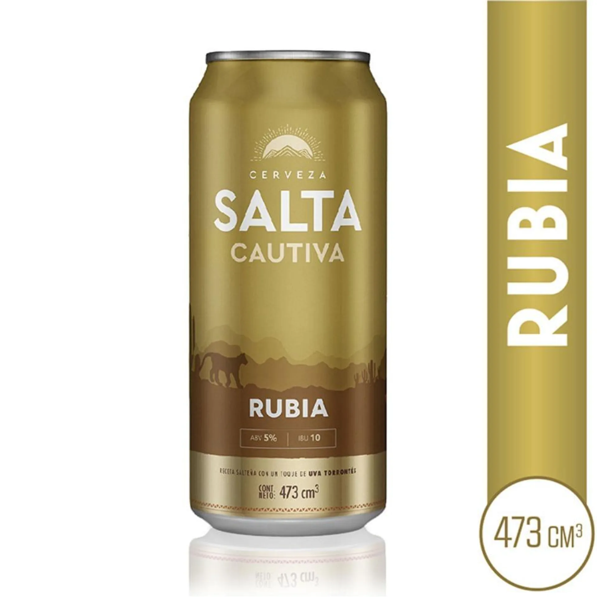 CERVEZA SALTA RUBIA LATA 473X