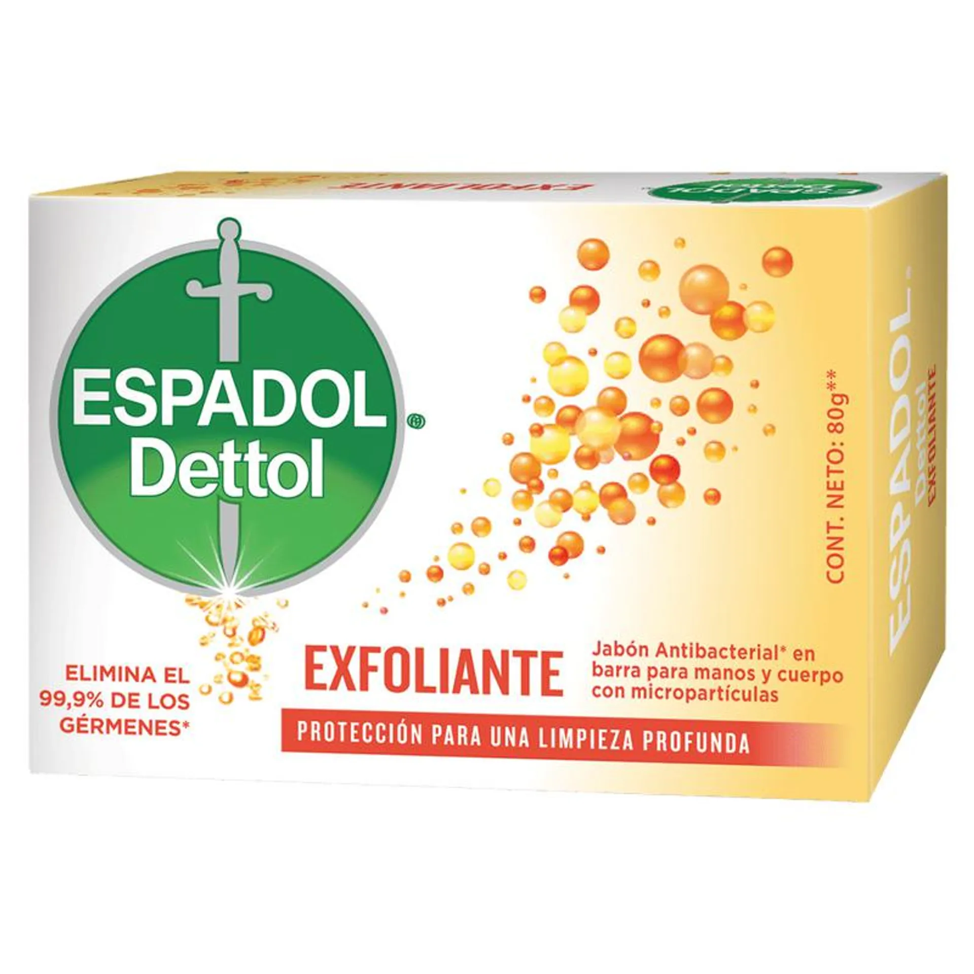 Jabón barra exfoliante Espadol 80 Gr.