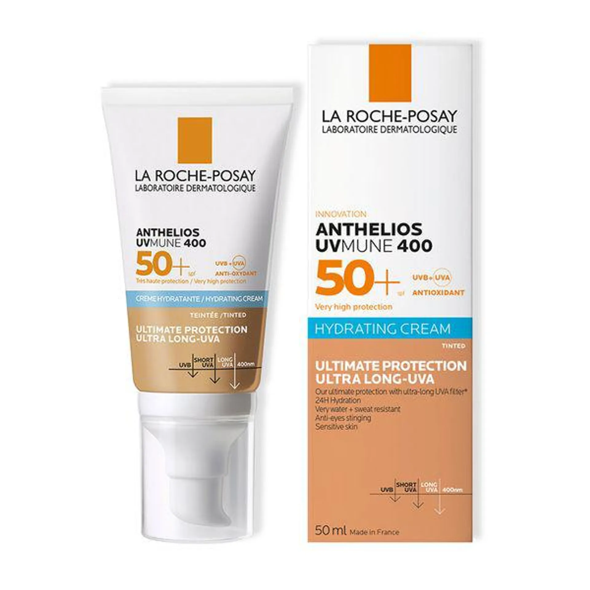 Crema con Color La Roche-Posay Anthelios UV-Mune 400 Spf 50+ x 50 ml