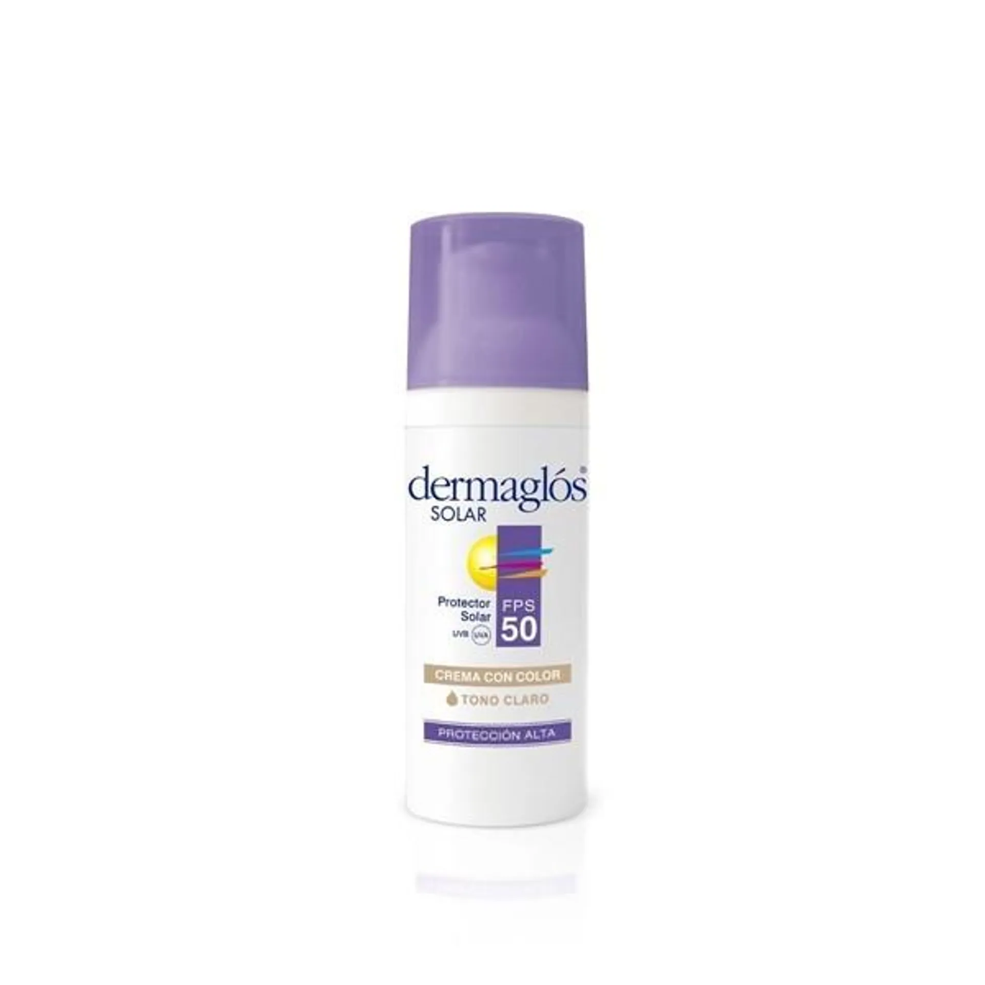 Dermaglós Protector Solar Fps 50 facial tono claro 50 gr.