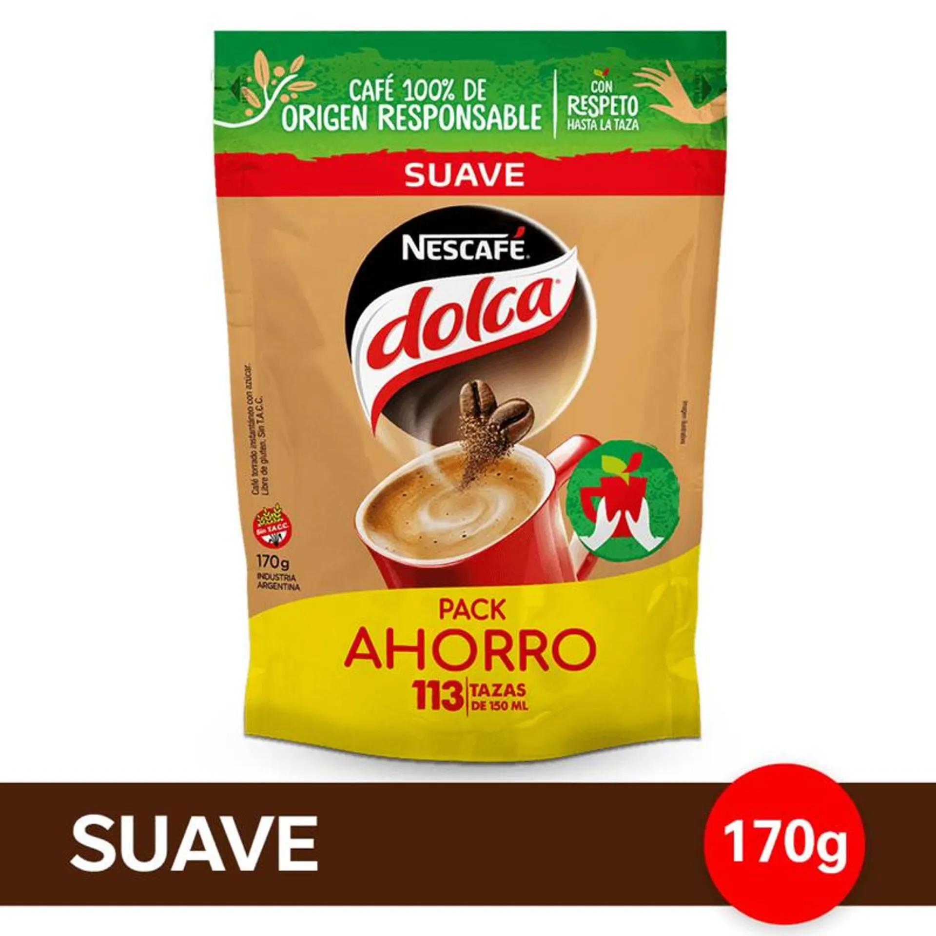 Nescafé Dolca suave 170 g.